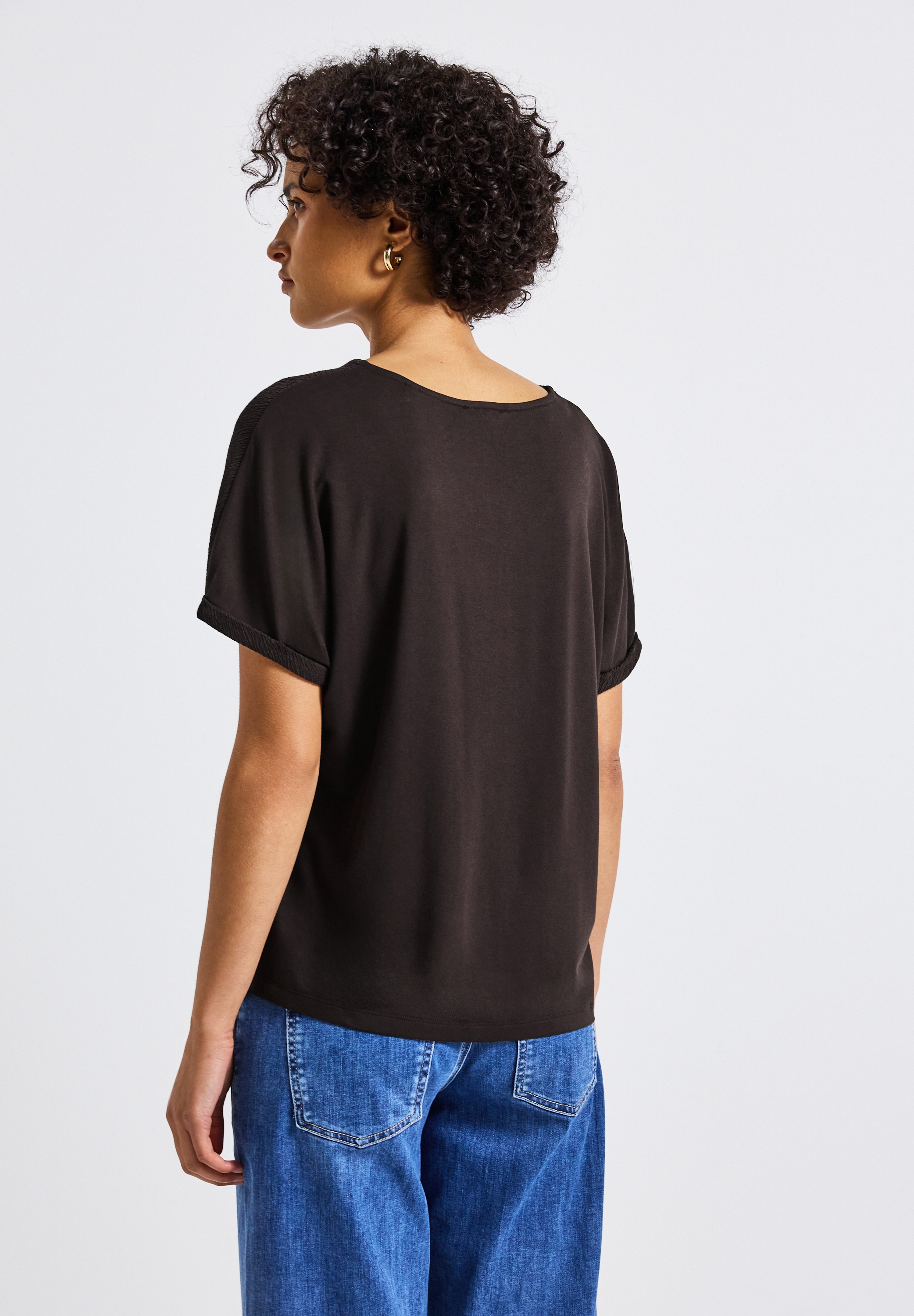 STREET ONE T-Shirt, mit V-Ausschnitt