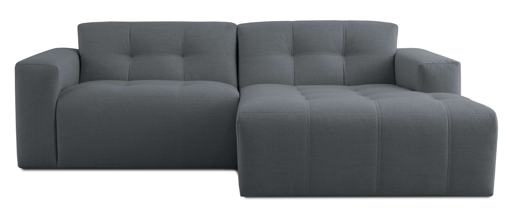 INOSIGN Ecksofa »Tapley«, Breite 221 cm, L-Form, Struktur fein, mit Knopfsteppung, bodentief