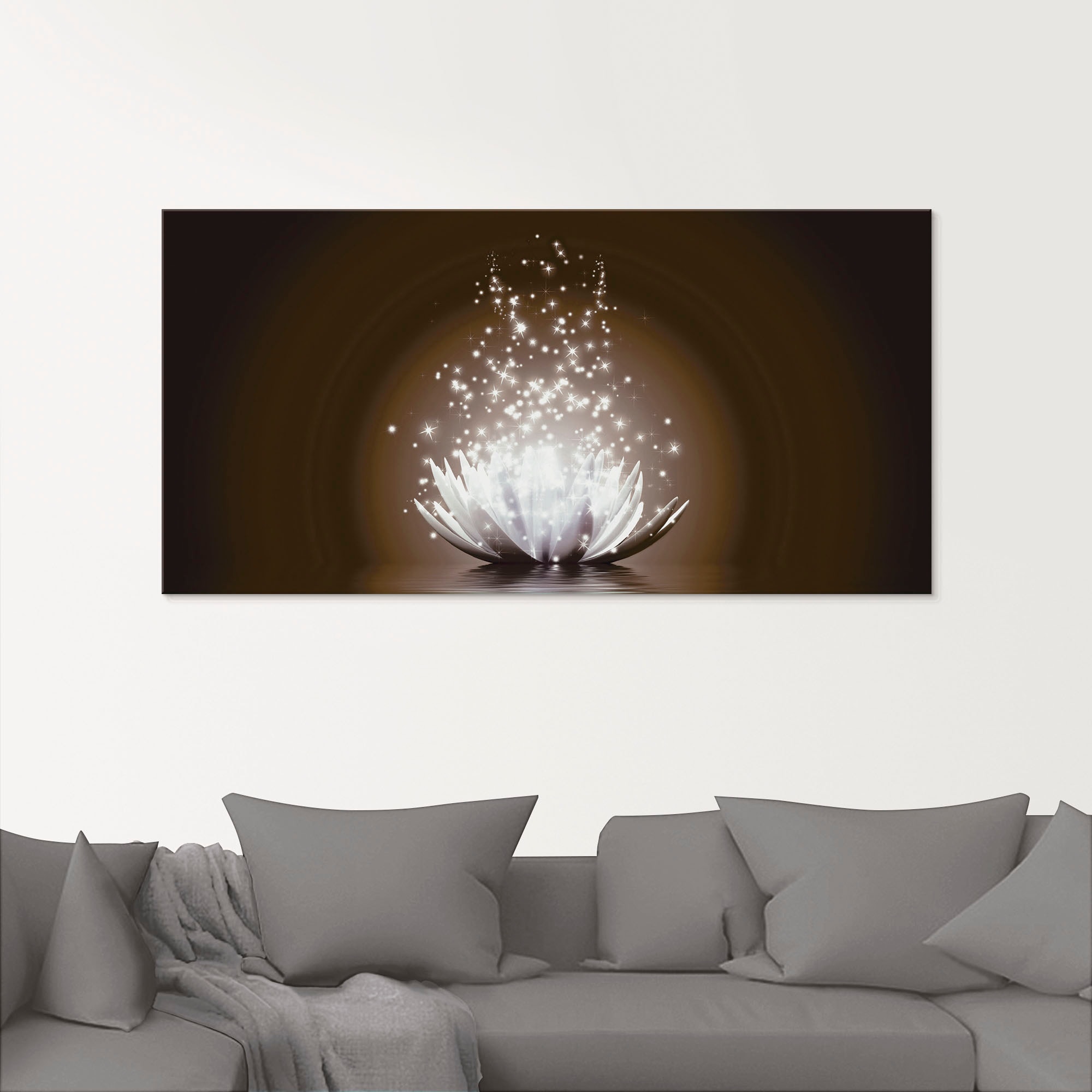Artland Glasbild "Magie der Lotus-Blume" Blumen 1 Stk. tlg. günstig online kaufen