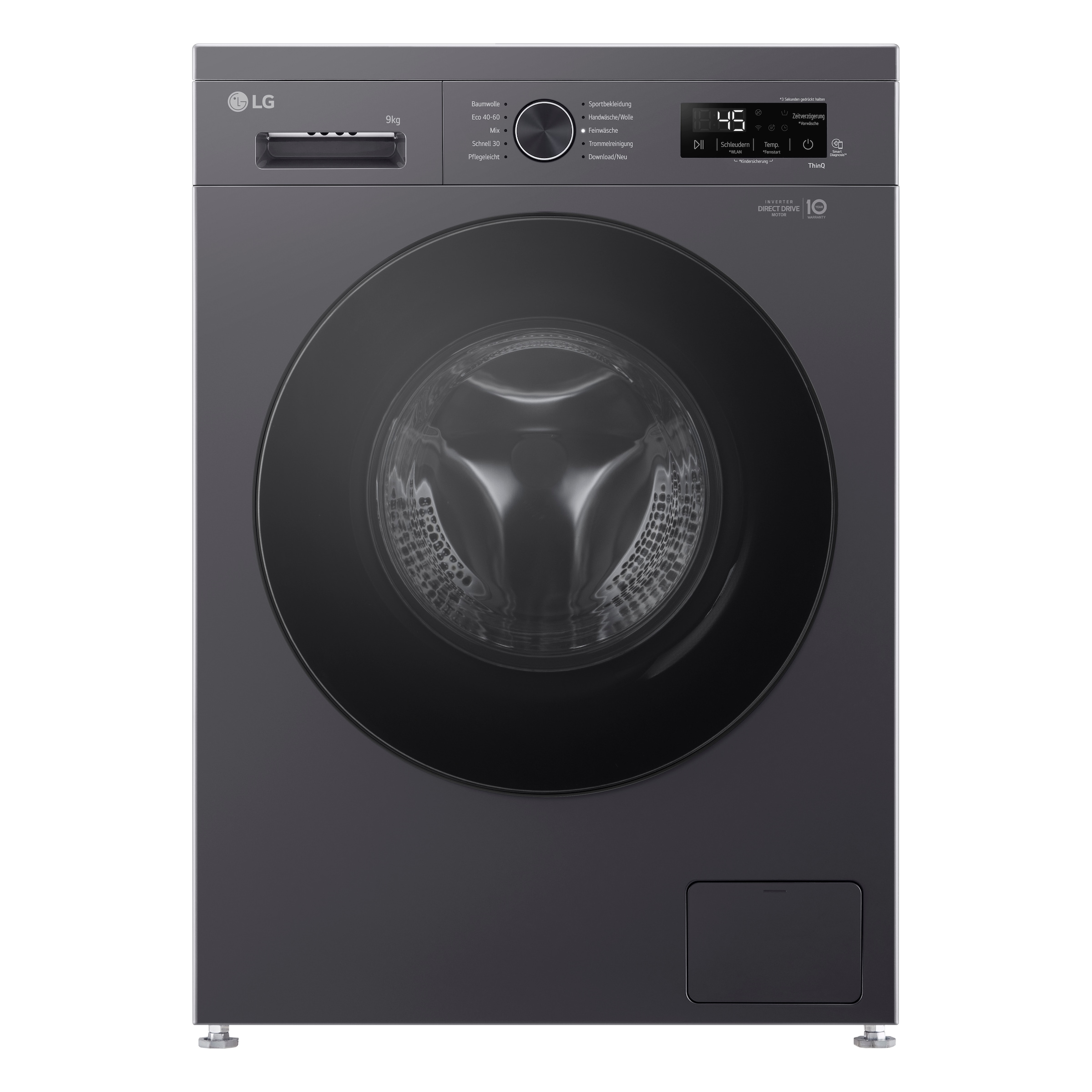 LG Waschmaschine VB »F4WB309YB« 9 kg 1400 U/min Freistehend mit Unterbaumöglichkeit