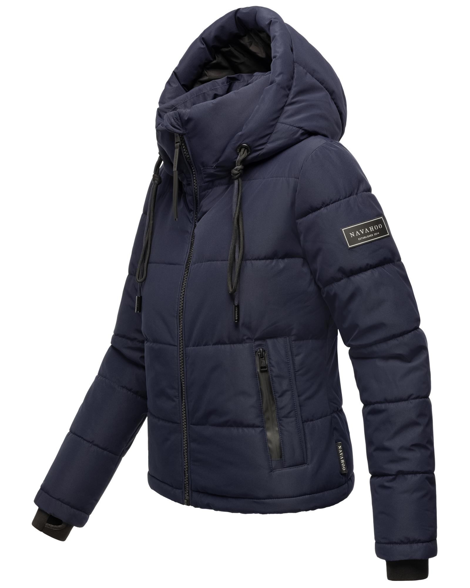 Navahoo Steppjacke »Mit Liebe XIV«, mit Kapuze, Warme gesteppte Damen Winterjacke mit kuscheligem Kragen