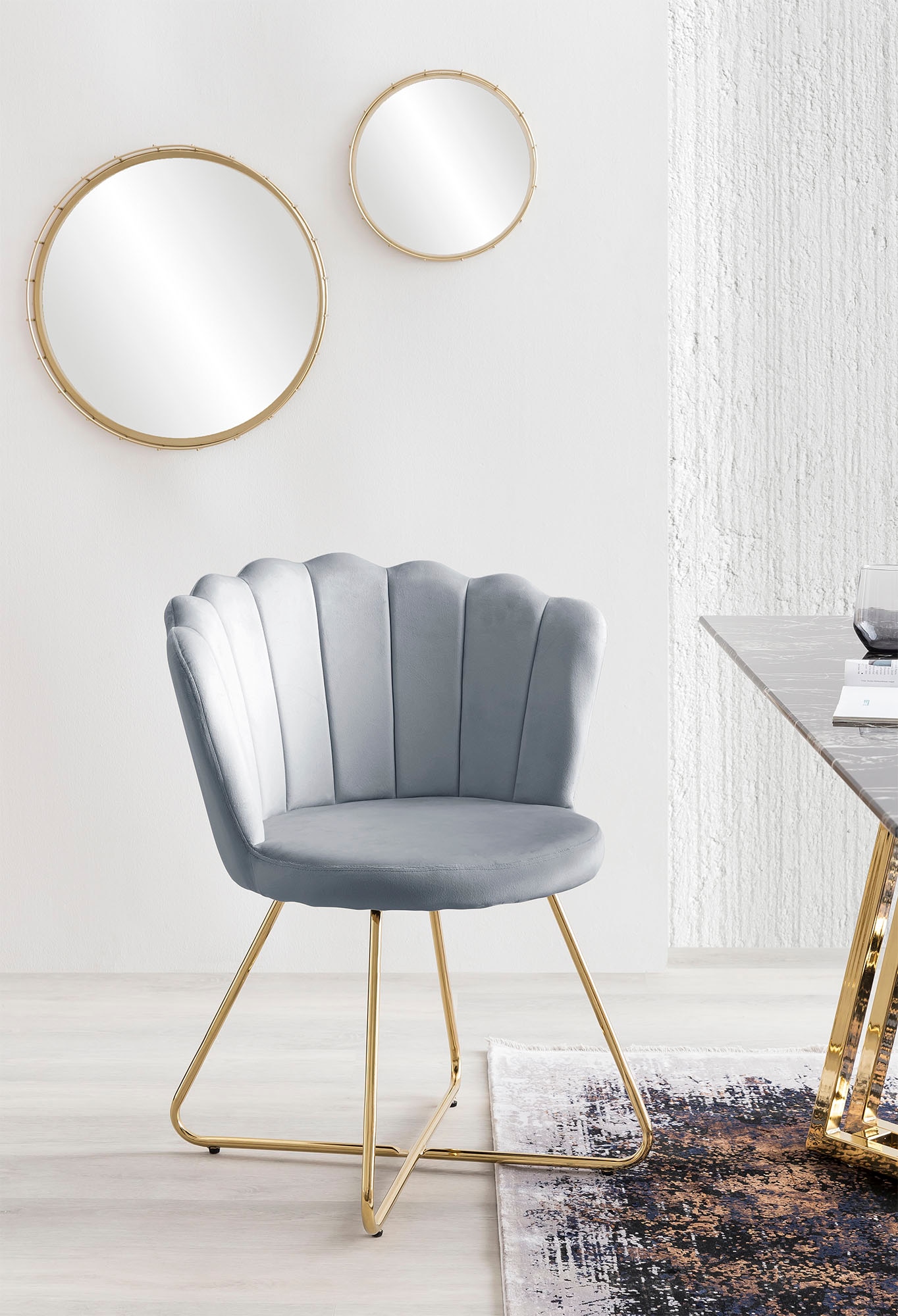 SalesFever Polsterstuhl "Komfortabler Stuhl im eleganten Design" (Set) 2 St günstig online kaufen