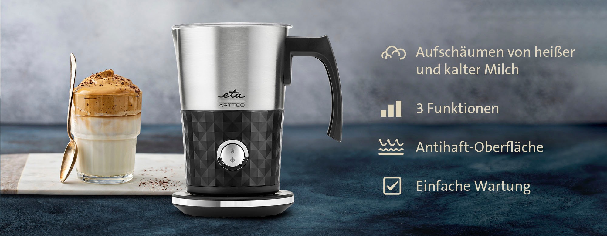 eta Milchaufschäumer "Artteo ETA418990000" 550 W günstig online kaufen