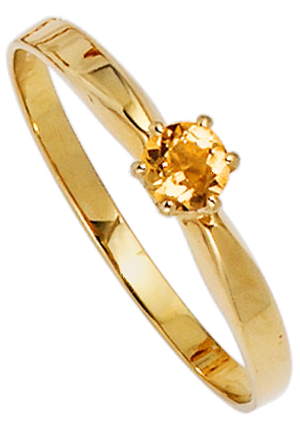 JOBO Goldring »Ring mit Citrin«, 585 Gold