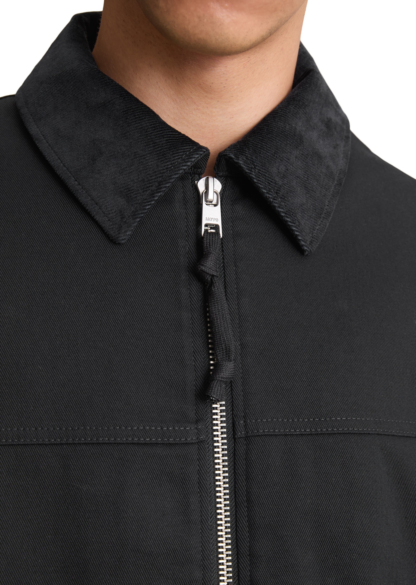 Marc O'Polo DENIM Outdoorjacke »mit Cord-Kragen«, ohne Kapuze