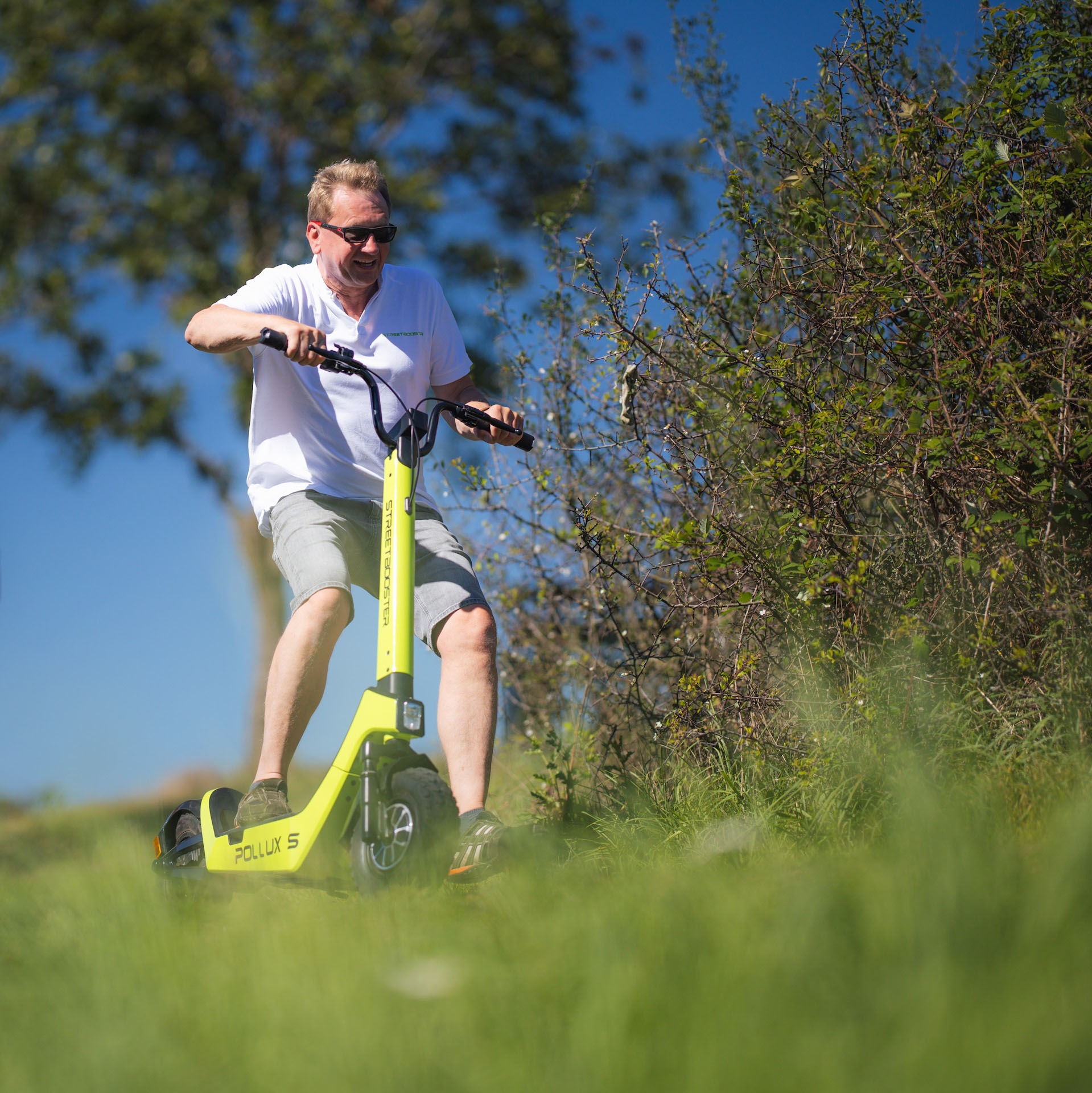 STREETBOOSTER E-Scooter »Castor«, ohne Straßenzulassung, bis zu 44 km Reichweite, Wechsel-Akku-System