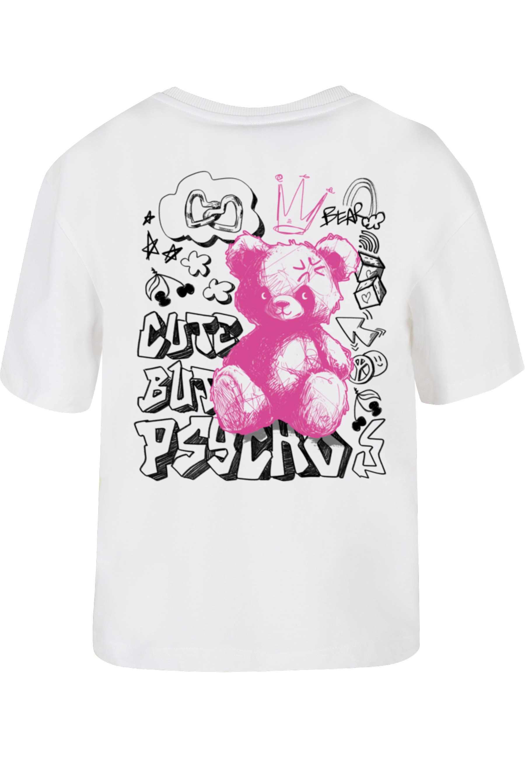 Miss Tee T-Shirt "Miss Tee Damen Cute But Psycho Tee" 1 Stk. günstig online kaufen