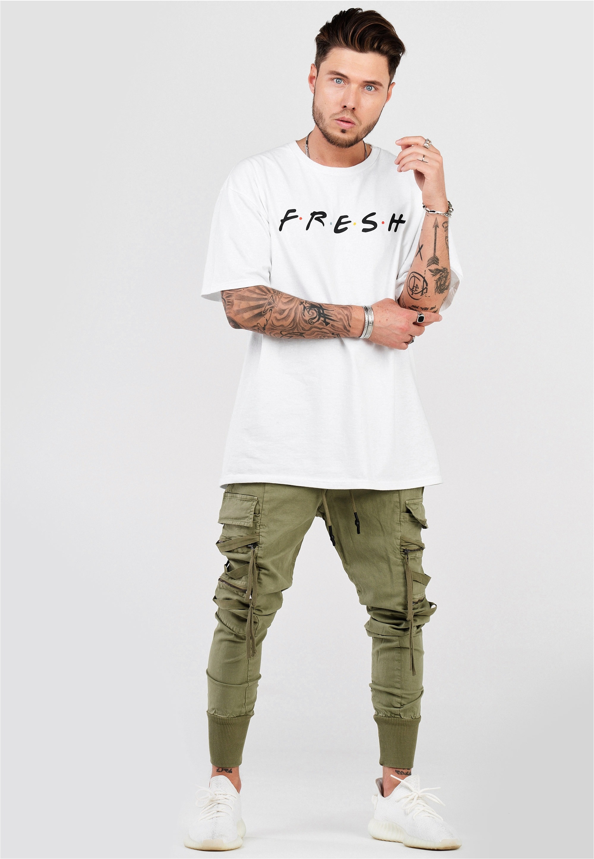 Thumbnail - 2Y Premium Cargohose "B5194", mit elastischem Bund