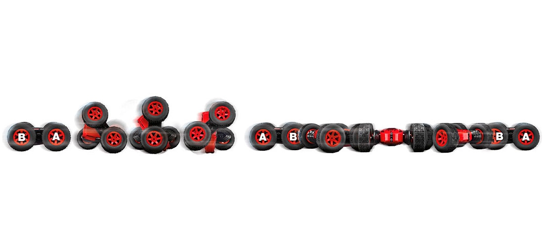 Carrera® Spielzeug-Adventskalender »RC Mini Turnator, ferngesteuertes RC Auto zum Selberbauen«, ab 12 Jahren, mit 360° Flip-Action und Panzersteuerung für rasante Drehungen