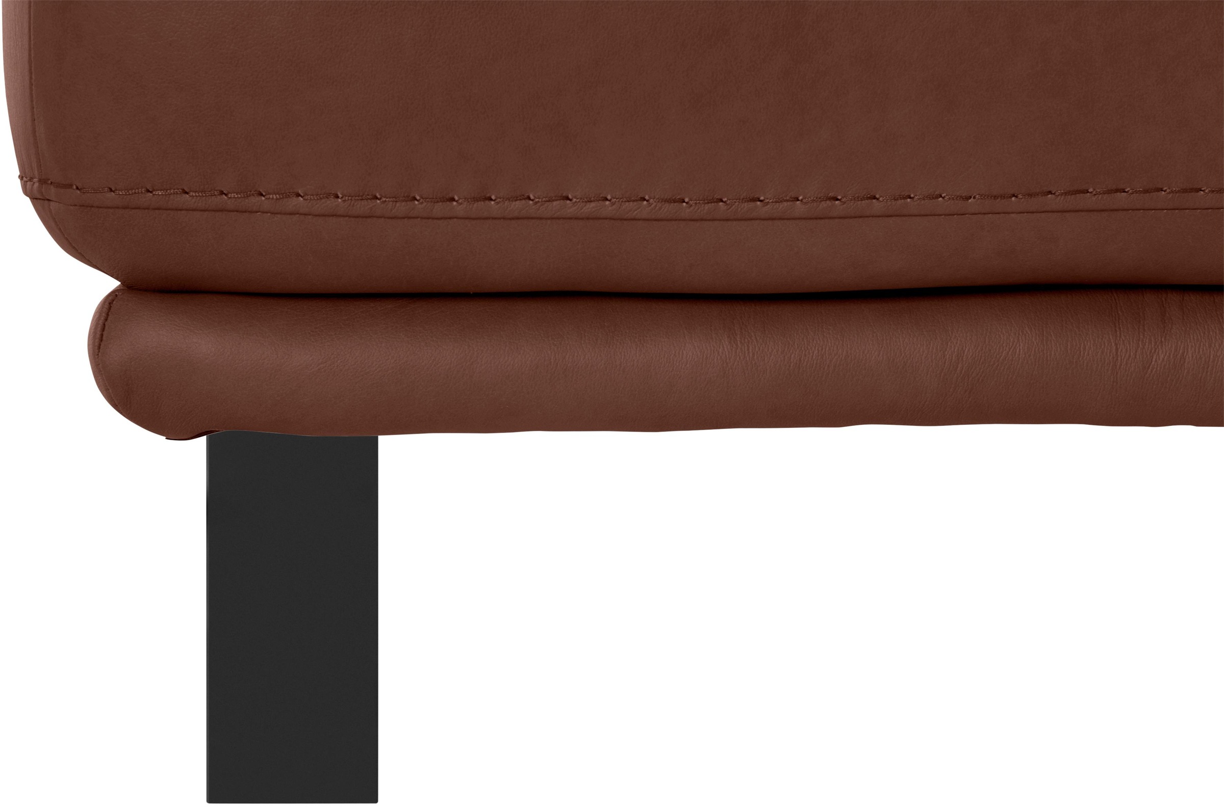 W.SCHILLIG Hocker »montanaa«, mit Metallkufen in Schwarz pulverbeschichtet, Breite 71 cm