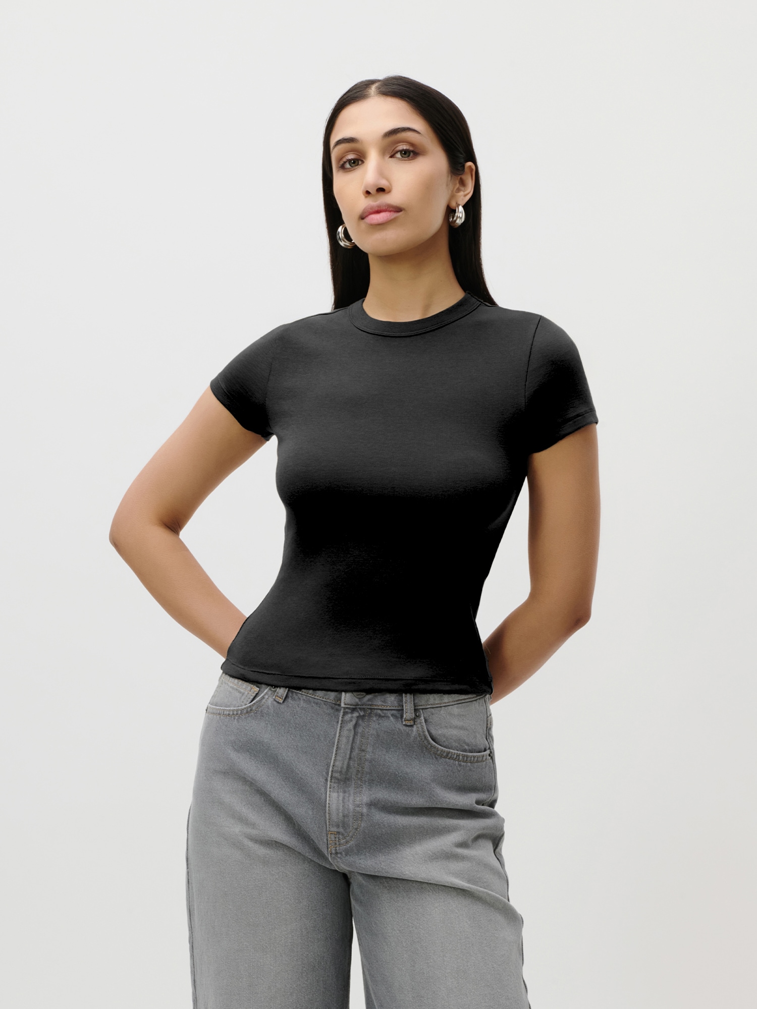 LeGer T-Shirt "Ria, LeGer by Lena Gercke" schlicht, slim fit günstig online kaufen
