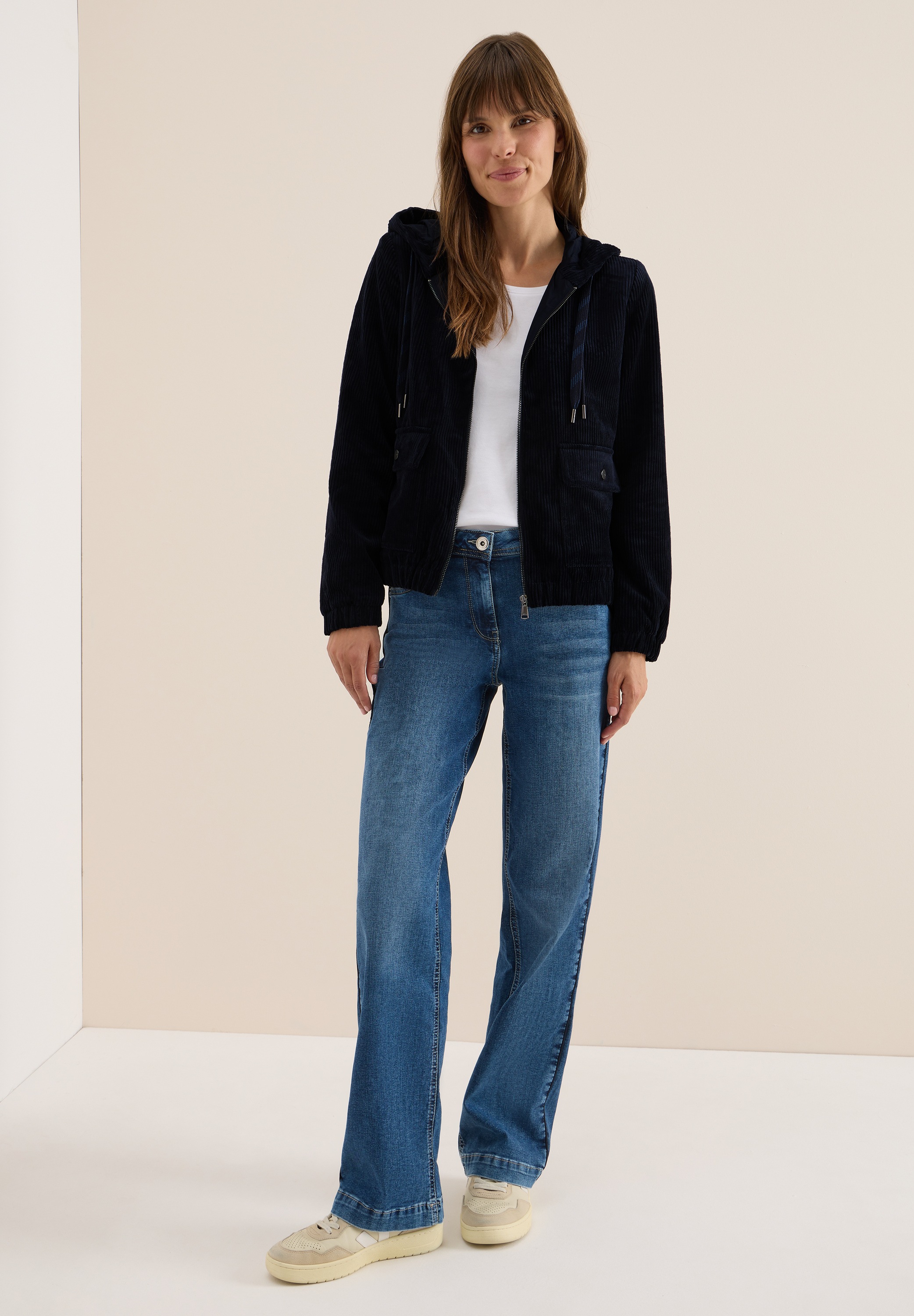 Thumbnail - Cecil Cordjacke mit Kapuze mit Kapuze mit Tunnelzugband