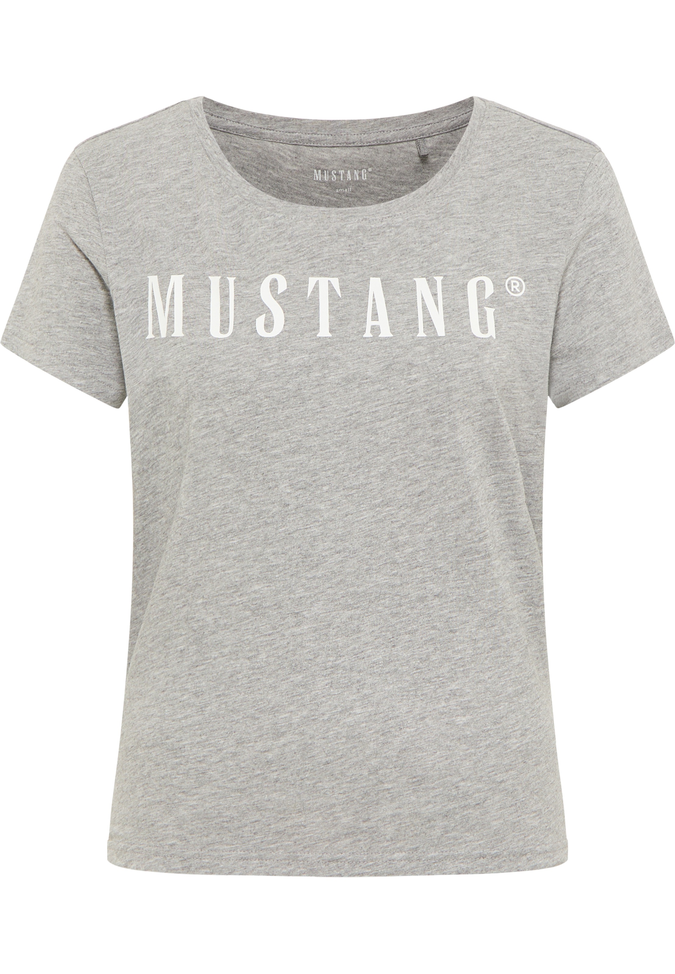 MUSTANG Rundhalsshirt "ALMA" mit Logo Print günstig online kaufen