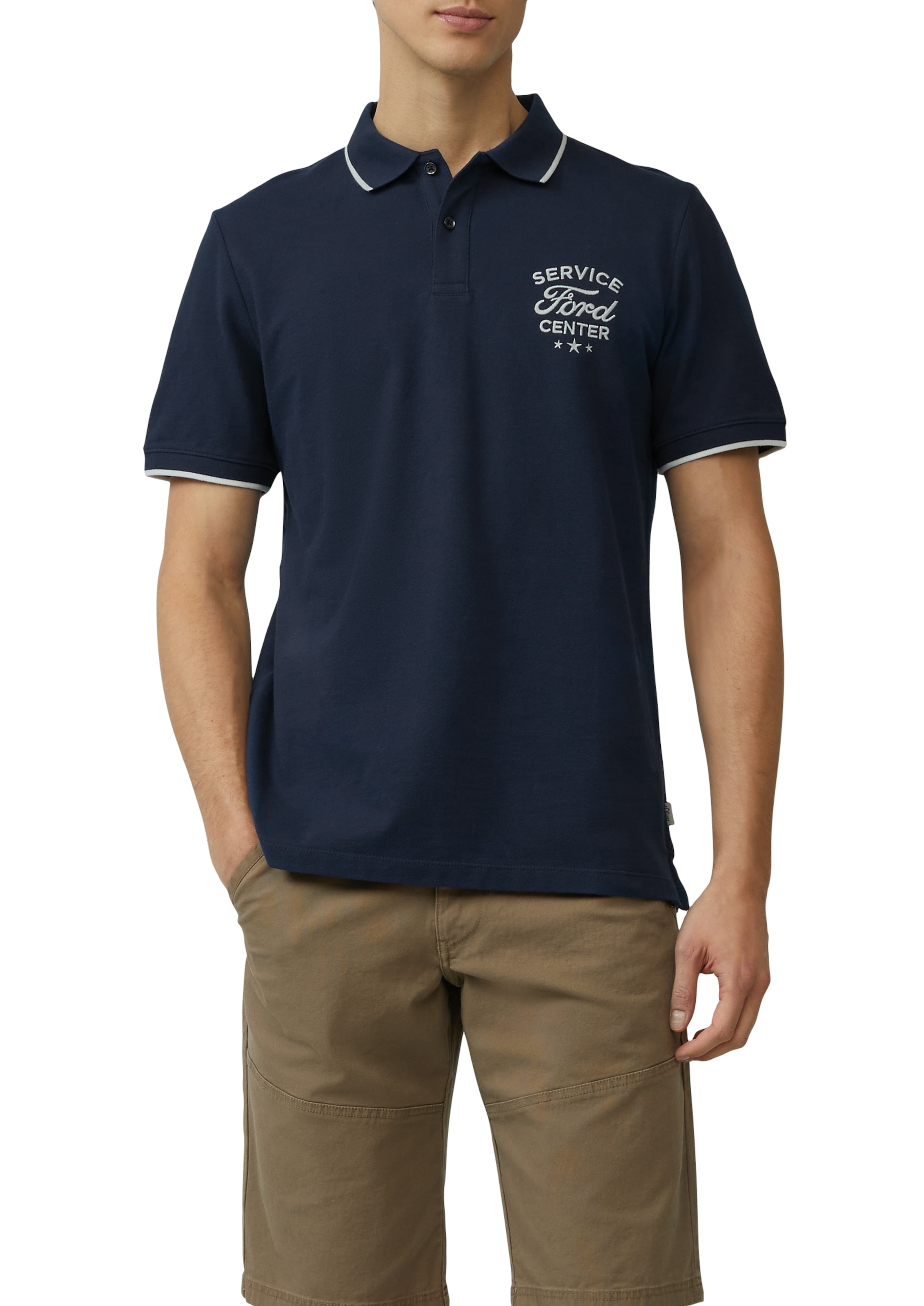 s.Oliver Poloshirt, mit Front Print günstig online kaufen