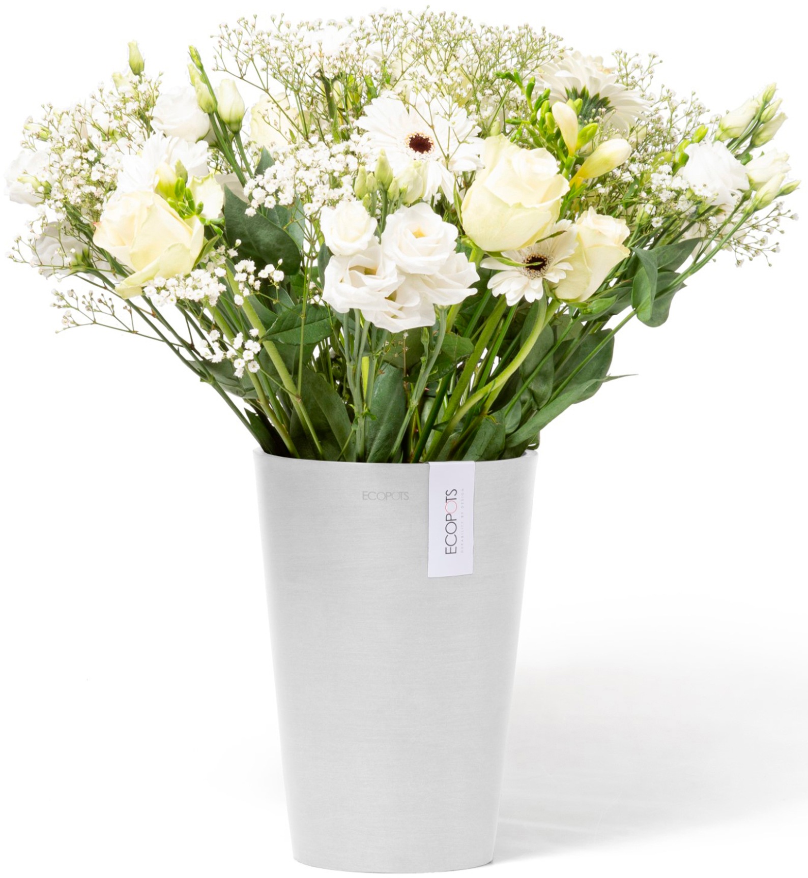 ECOPOTS Blumentopf »Pisa 21 Weiß«, für den Innenbereich
