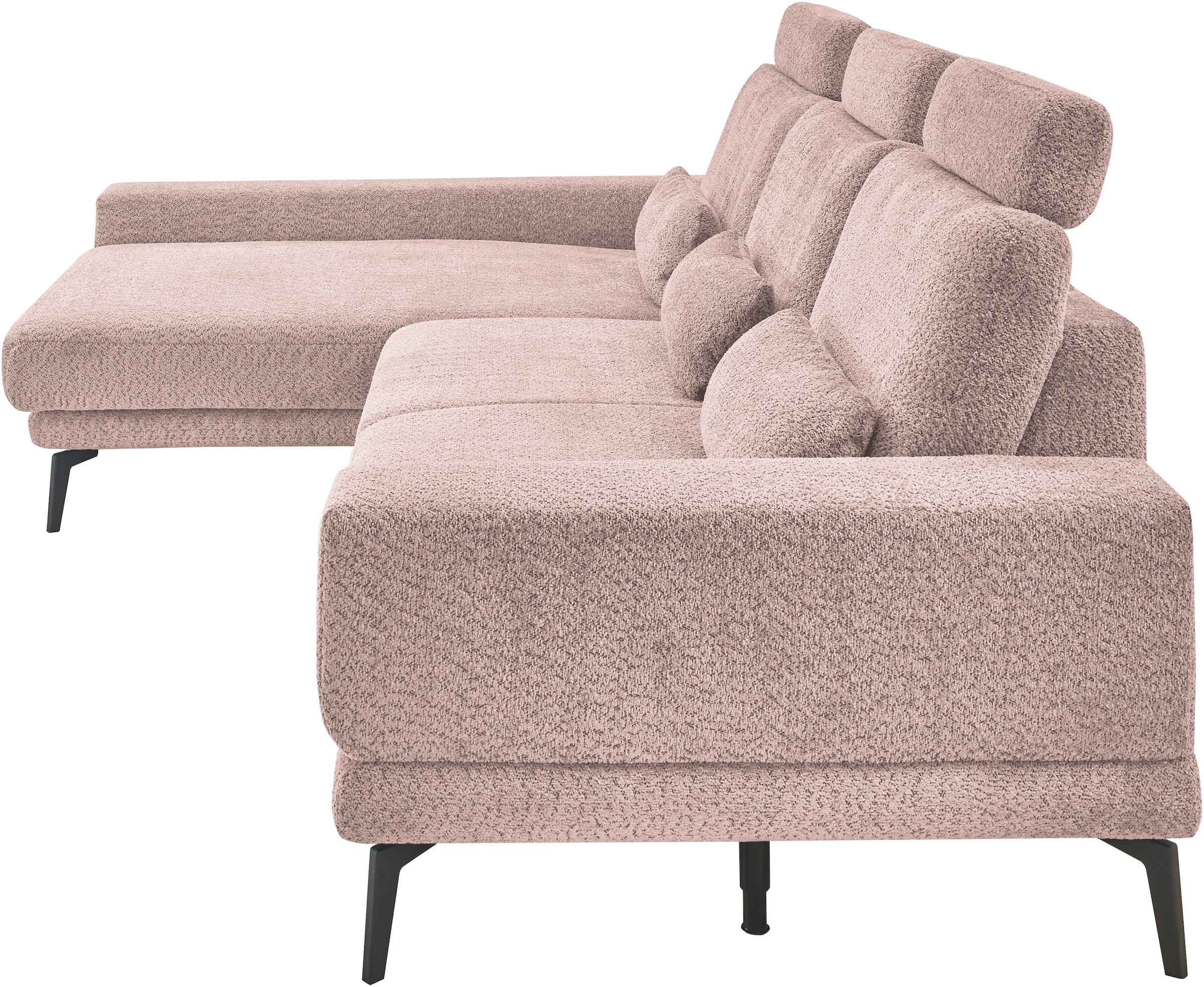 set one by Musterring Ecksofa »SO 3600«, mit Funktion, Kopfstützen und Nierenkissen, Breite 293 x Tiefe 180 cm