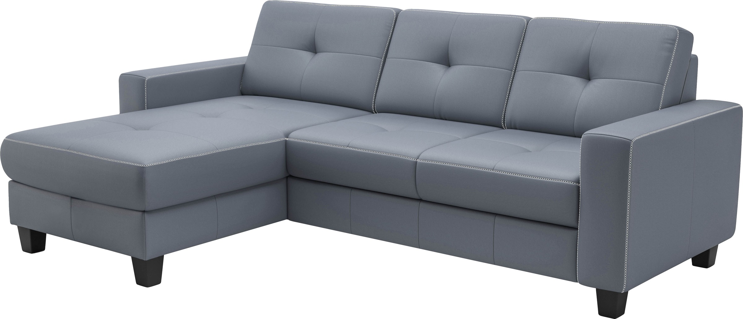 Places of Style Ecksofa »Varese«, wahlweise mit Bettfunktion und Bettkasten