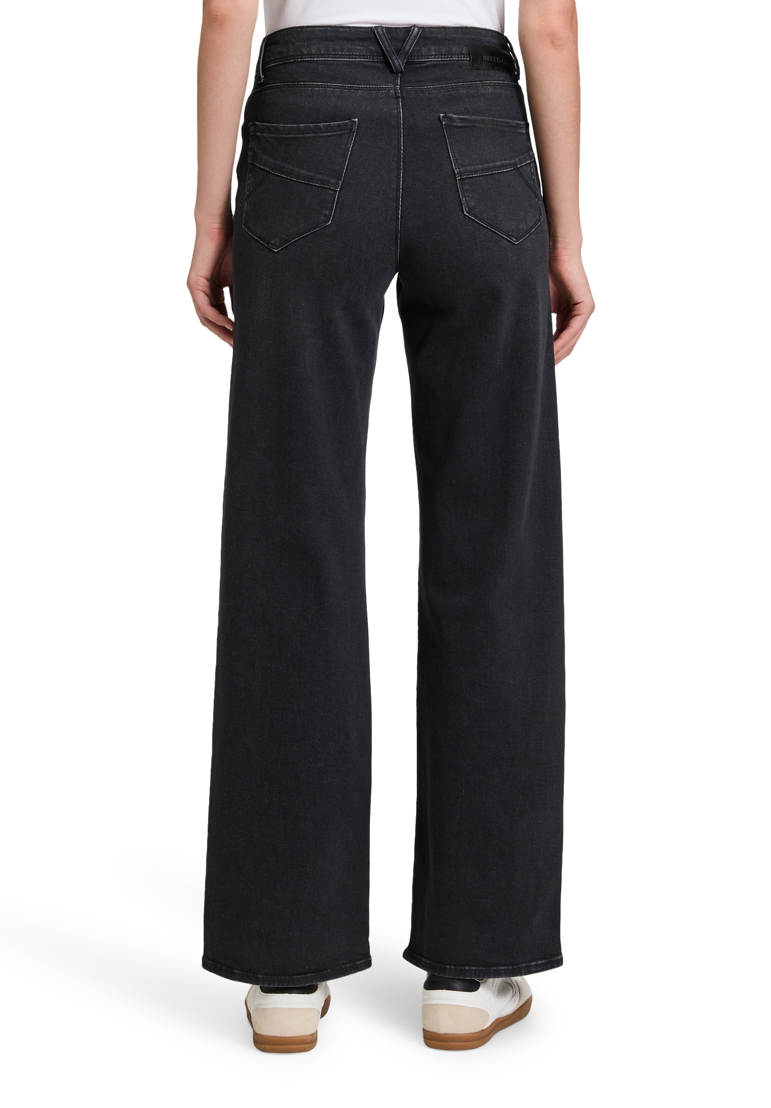 Betty&Co High-waist-Jeans »Betty & Co Damen High Waisted-Jeans mit weitem Bein«
