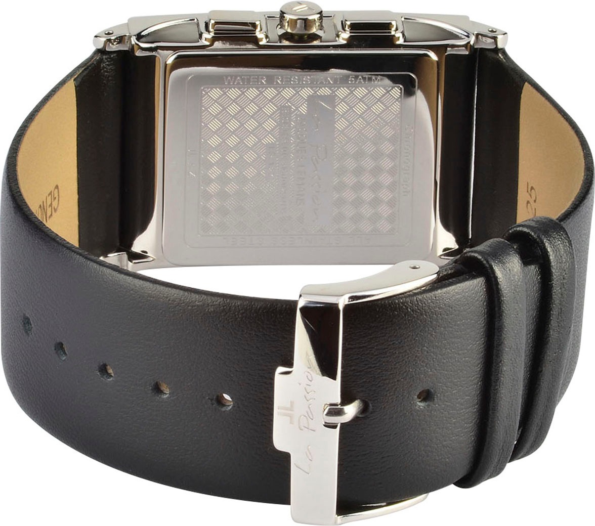 Jacques Lemans Chronograph »La Passion«, Quarzuhr,Armbanduhr,Damenuhr,Herrenuhr,Lederarmband,Stoppfunktion,Tag