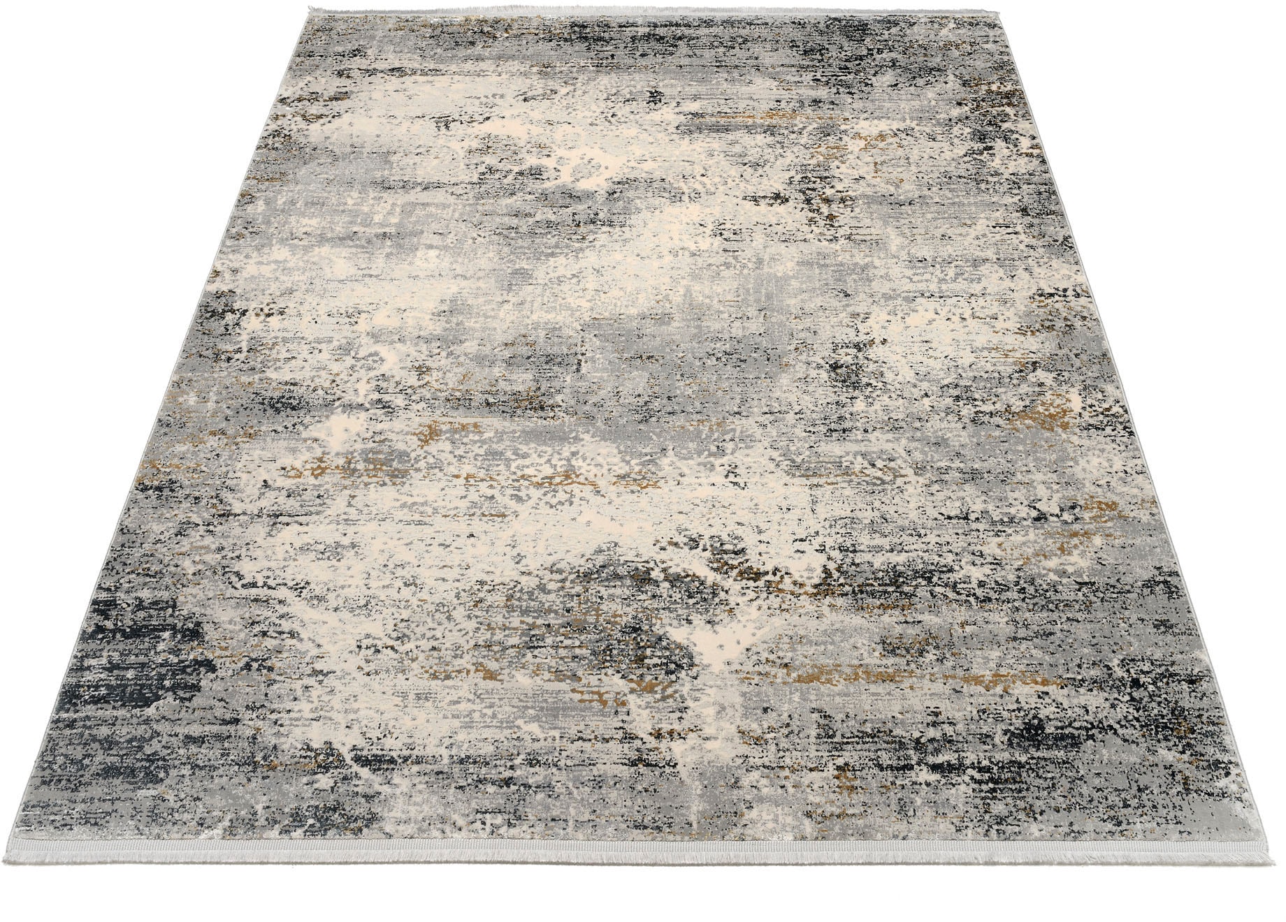 OCI DIE TEPPICHMARKE Teppich "ELEMENTS VITA" rechteckig 8 mm Höhe Kurzflor, dezenter Glanz, Viskose, Wohnzimmer