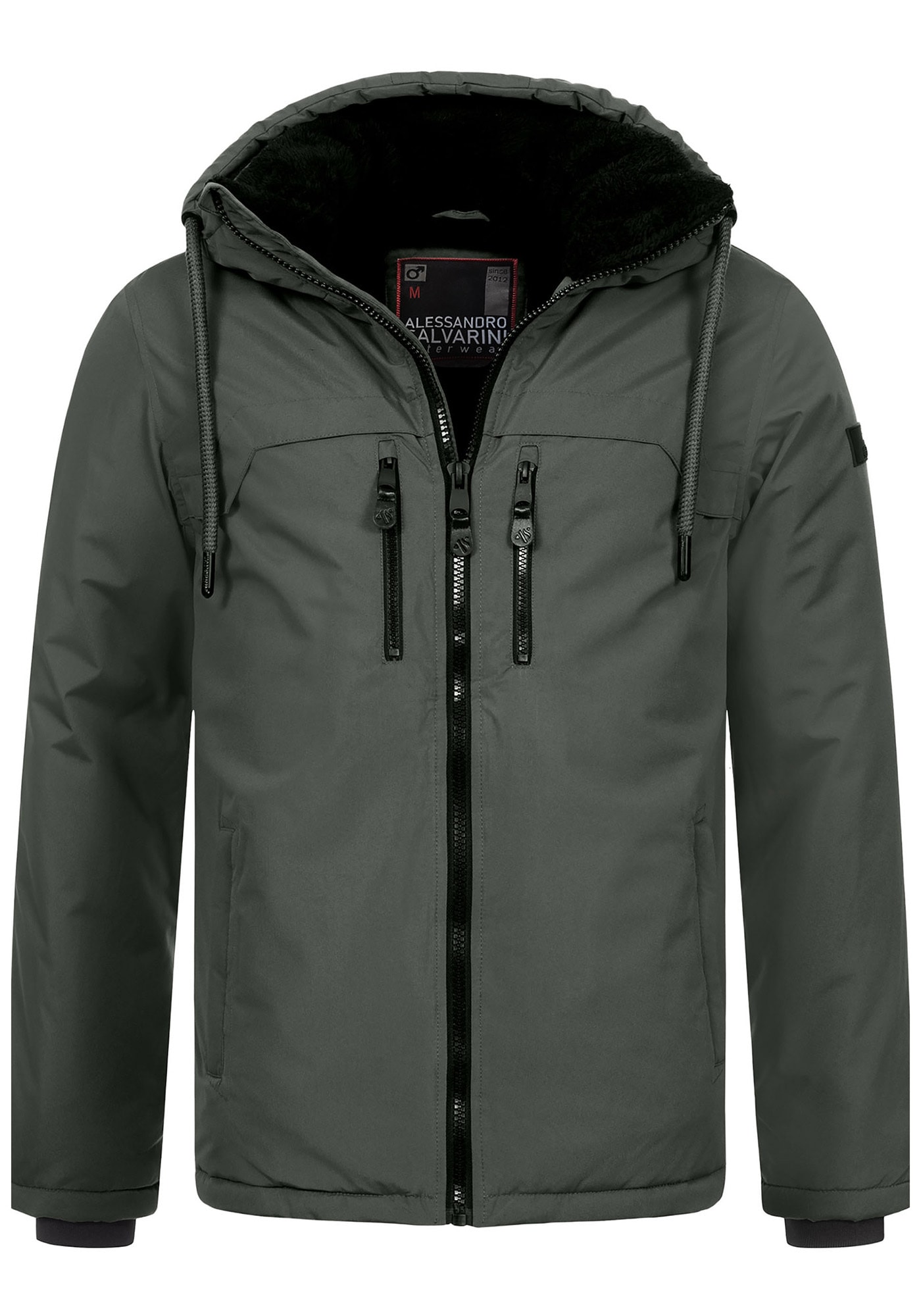 Alessandro Salvarini Winterjacke »ASMori«, mit warmem Teddyfell