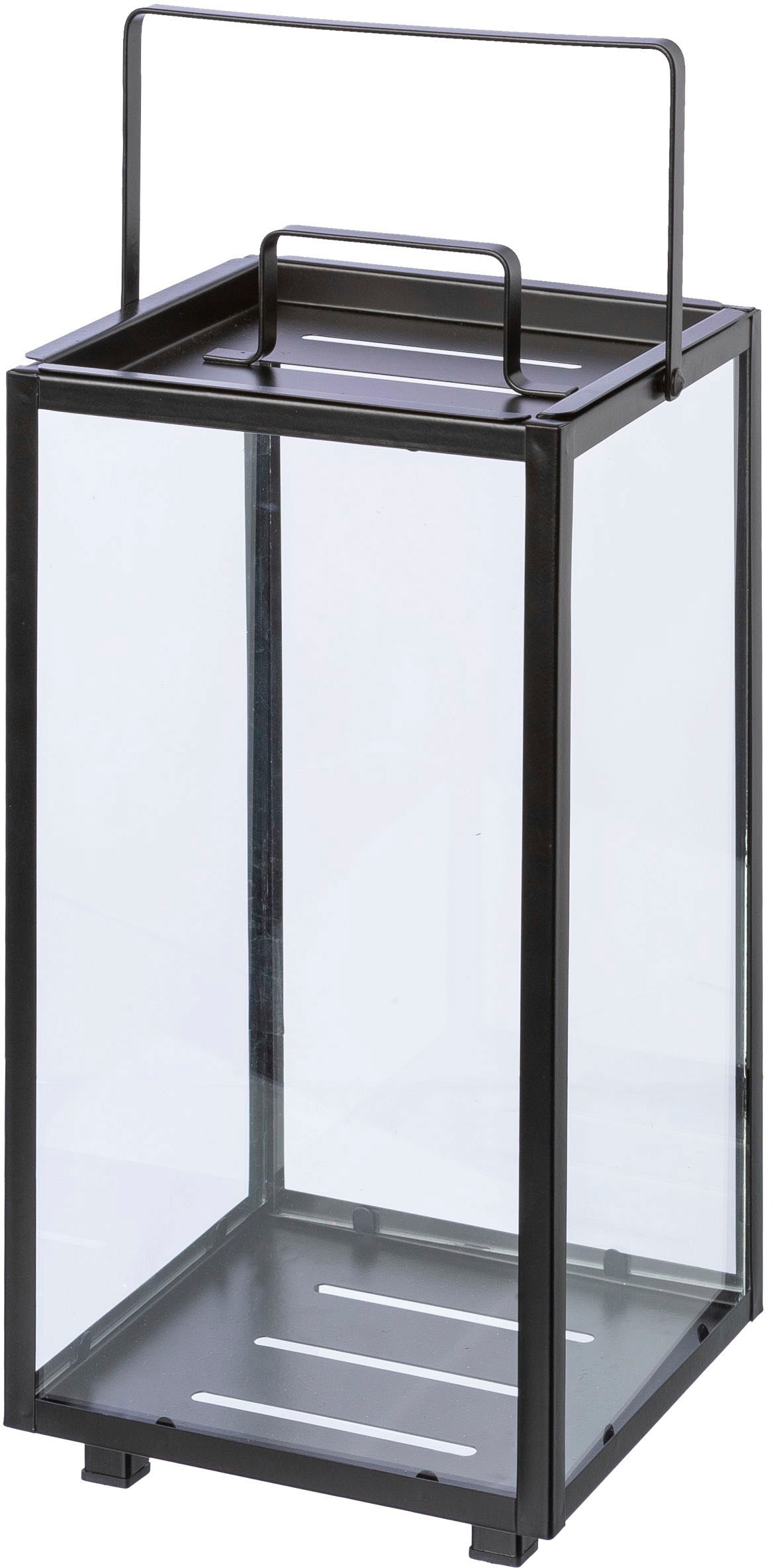 my home Kerzenlaterne »Anela, Stumpenkerzenhalter«, (Set, 2 St.), Kerzenhalter aus Metall und Glas