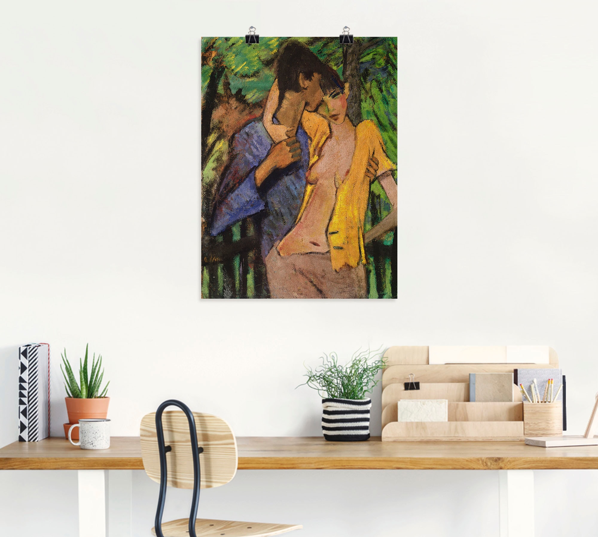 Artland Wandbild »Liebespaar. 1919« Paar 1 Stk. tlg. als Leinwandbild, Poster in verschied. Größen