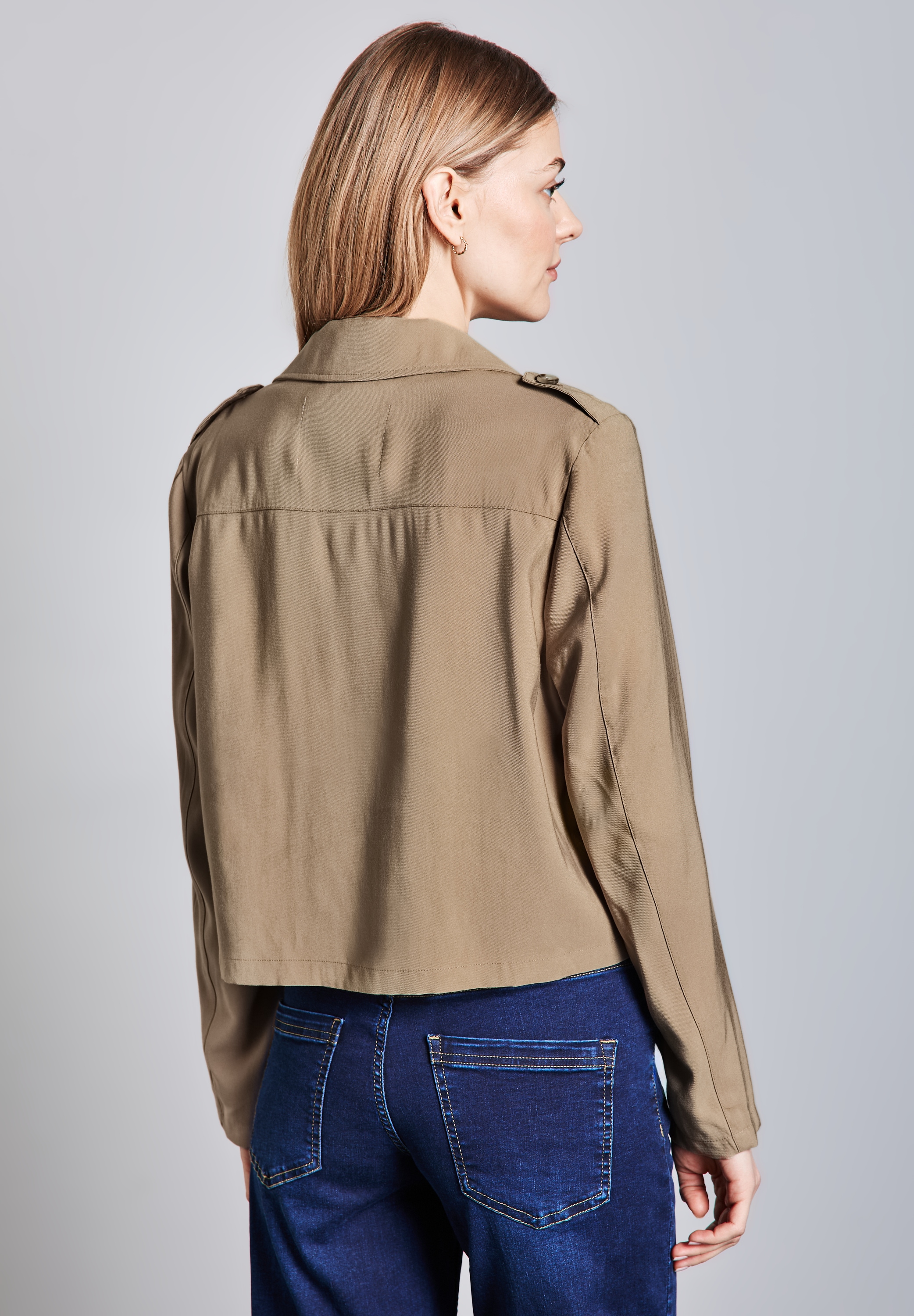 STREET ONE Kurzjacke, ohne Kapuze, mit Reverskragen