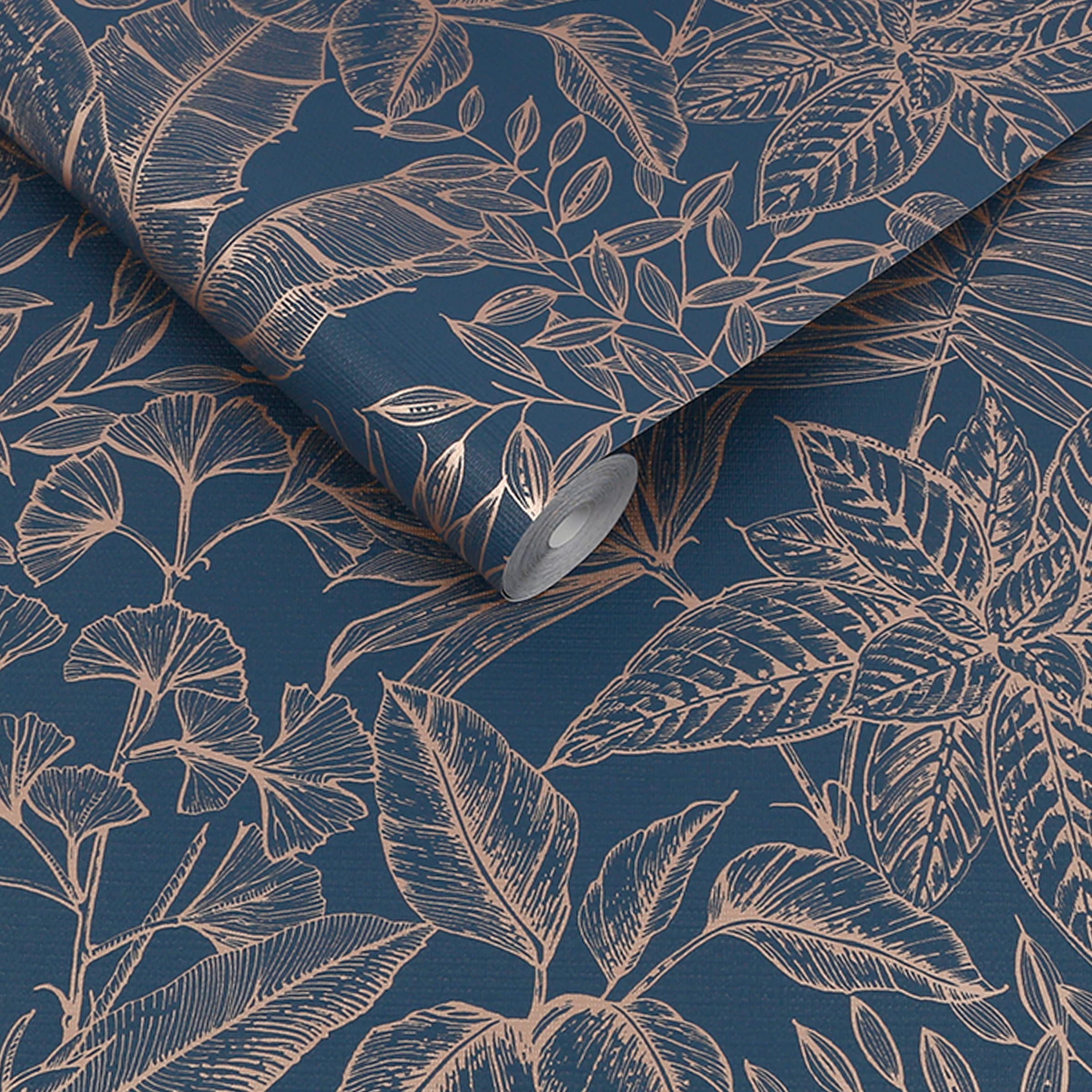 Boutique Vliestapete »Boutique - Vliestapete Paradise Sapphire - 10mx52cm«, botanisch, Boutique - Vliestapete Paradise Sapphire - 10mx52cm