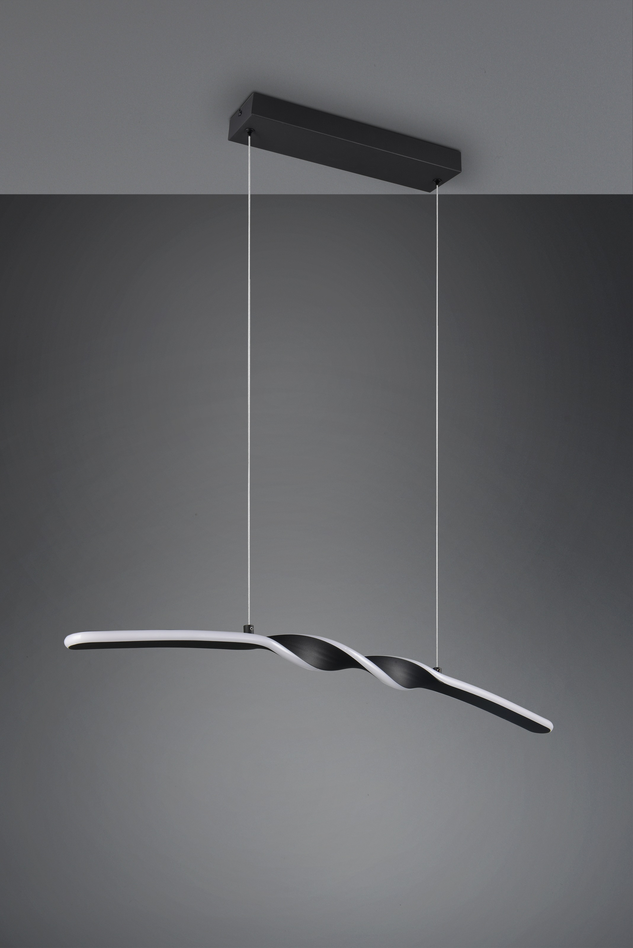 REALITY Leuchten LED Pendelleuchte »GINKO, Hängeleuchte LED 18W 1980 Lumen 3000K warmweiß«, 1 flammig, Leuchtmittel LED-Board | LED fest integriert, Hängelampe Esszimmer, höhenverstellbar bis max 150cm, Breite 79 cm
