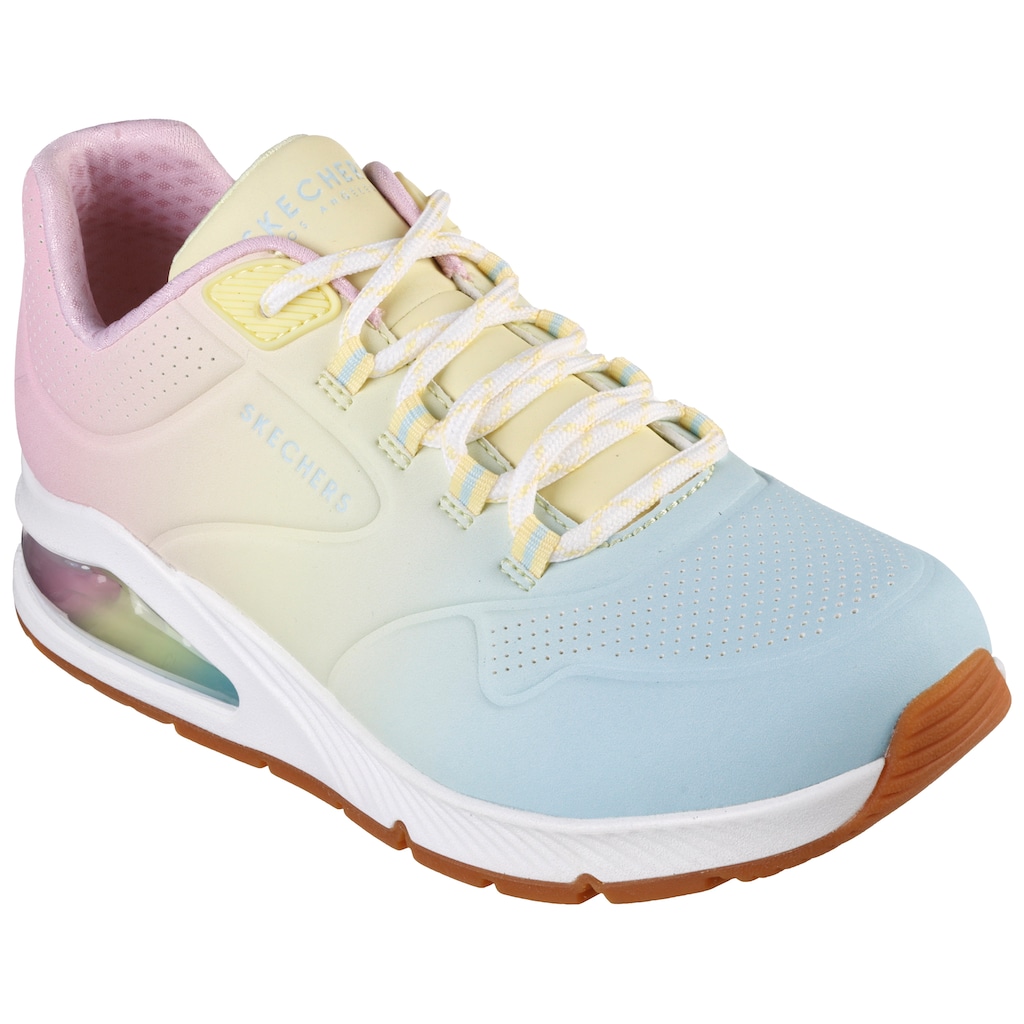 Skechers Sneaker »UNO 2 OMBRE AWAY«, in leuchtender Farbkombi, Freizeitschuh, Halbschuh, Schnürschuh