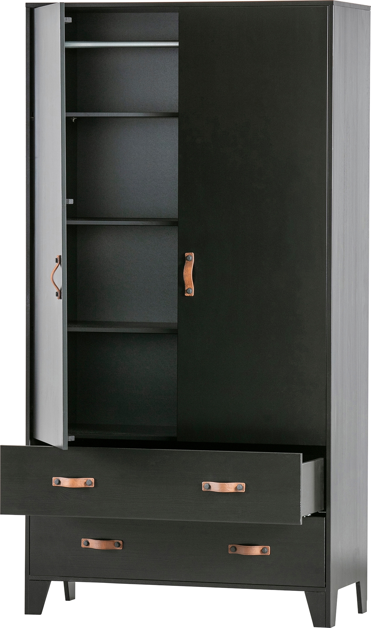 WOOOD Garderobenschrank »Dian«, viel Stauraum, Höhe 180 cm x Breite 94 cm