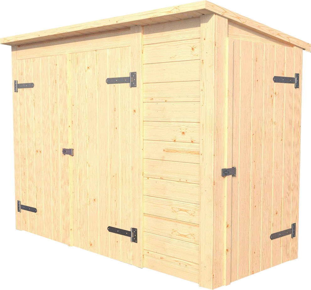 weka Gerätehaus ""Multibox" mit Regalsystem, 19mm-Pultdach mit Bitumendachb günstig online kaufen