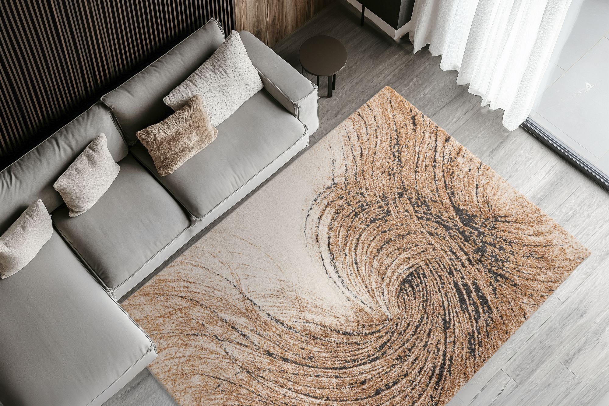 Teppich KAYOOM "Firenze 487", terra, B:140cm H:22mm L:200cm, Polypropylen, Teppiche, Teppich, Kurzflor, Modernes Muster, Fußbodenheizungsgeeignet, Wohnzimmer 3