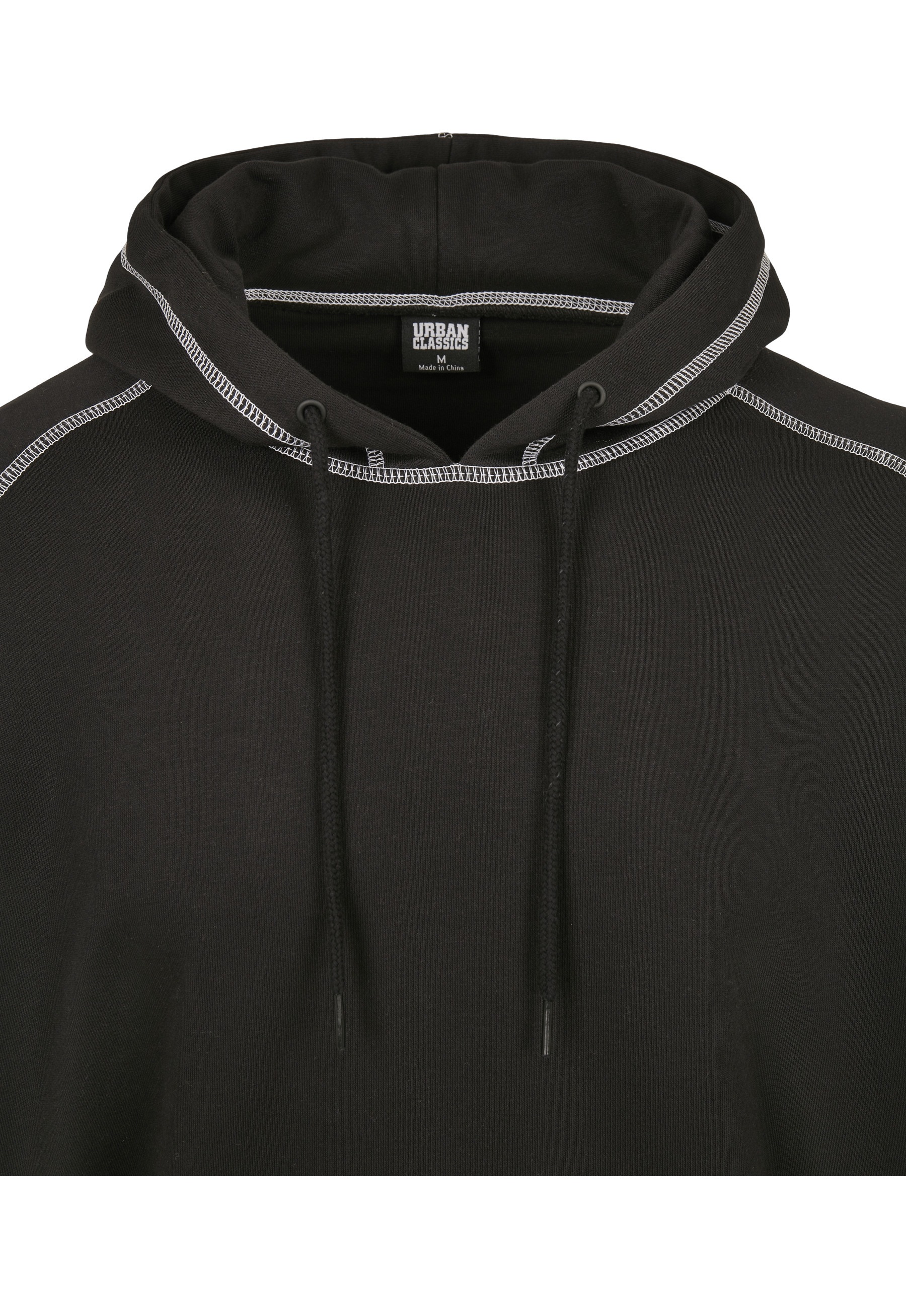 URBAN CLASSICS Rundhalspullover »Urban Classics Herren Contrast Stitching Hoody« 1 Stk.