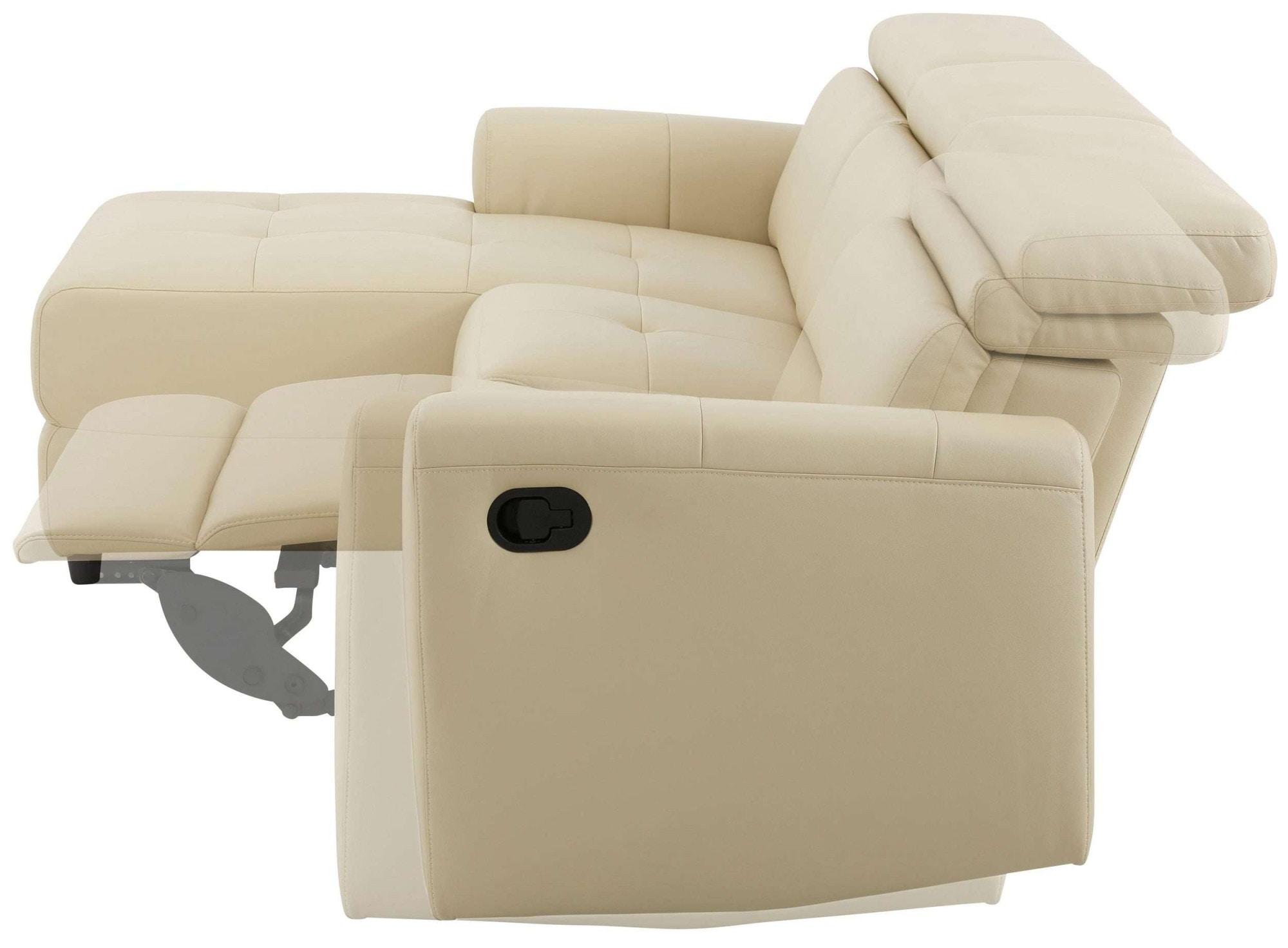 Home affaire Ecksofa »Sentrano, L-Form,«, 275 cm, man. o. elektr. Relaxfunktion und USB/Kopfverstellung