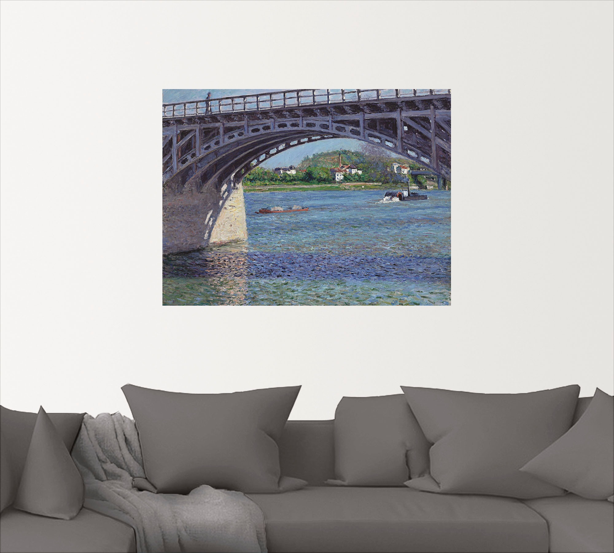 Artland Wandbild »Die Brücke bei Argenteuil. Um 1883«, Brücken, (1 St.), als Leinwandbild, Wandaufkleber oder Poster in versch. Größen