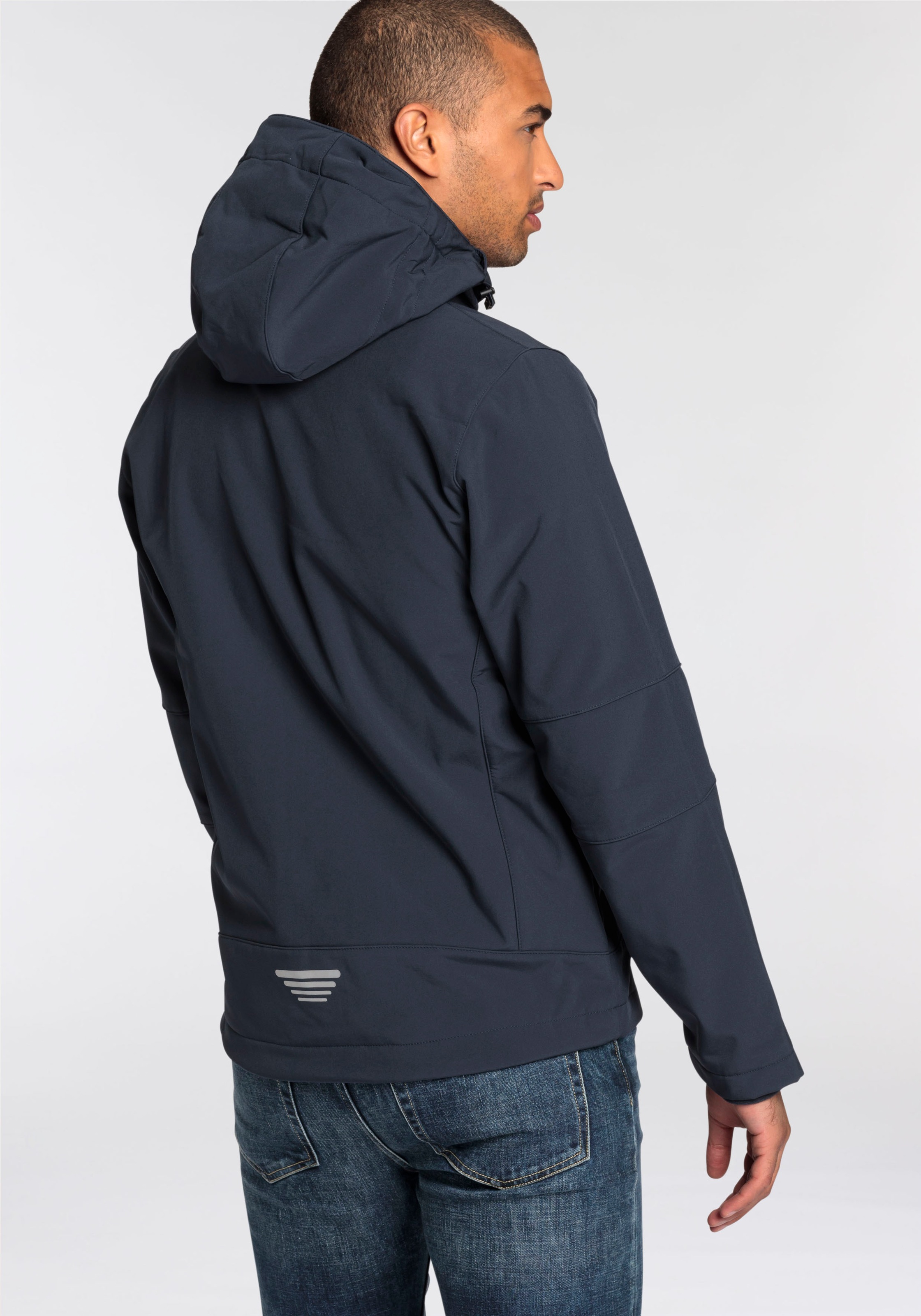 CMP Softshelljacke mit Kapuze Wasserabweisend & Winddicht & Atmungsaktiv, Ü günstig online kaufen