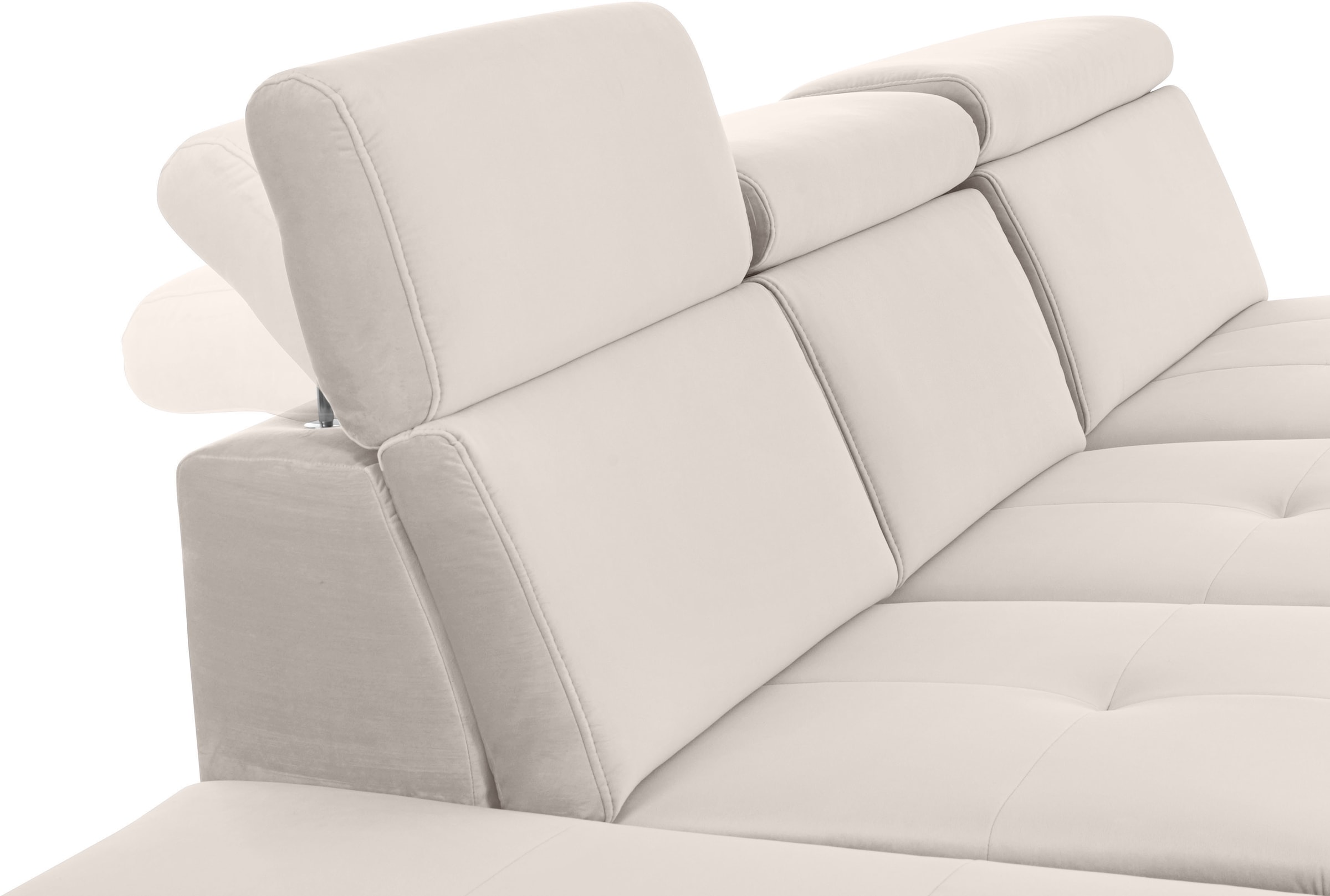 Home affaire Ecksofa »Cardiz L-Form« inkl.Kopfteilverstellung und Federkern wahlweise mit Bettfunktion