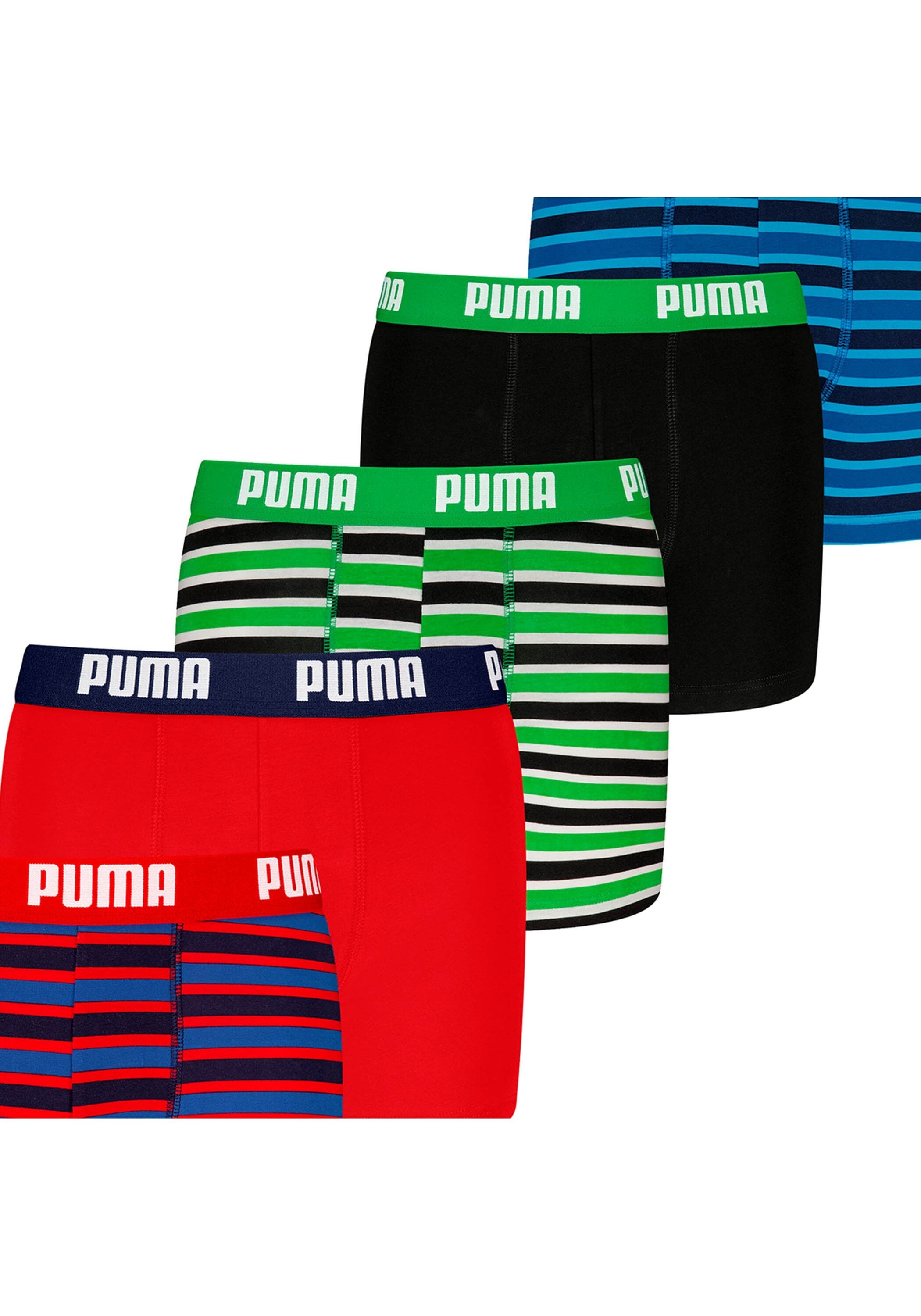 PUMA Boxershorts »Boxershort Everyday Striped Boxers ECOM 6P 6er Pack«