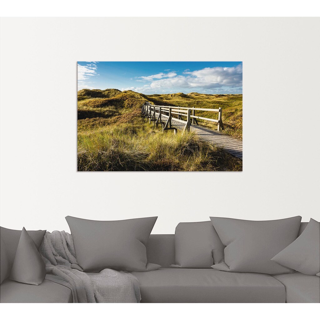 Artland Wandbild »Landschaft in den Dünen Insel Amrum«, Küste, (1 St.)