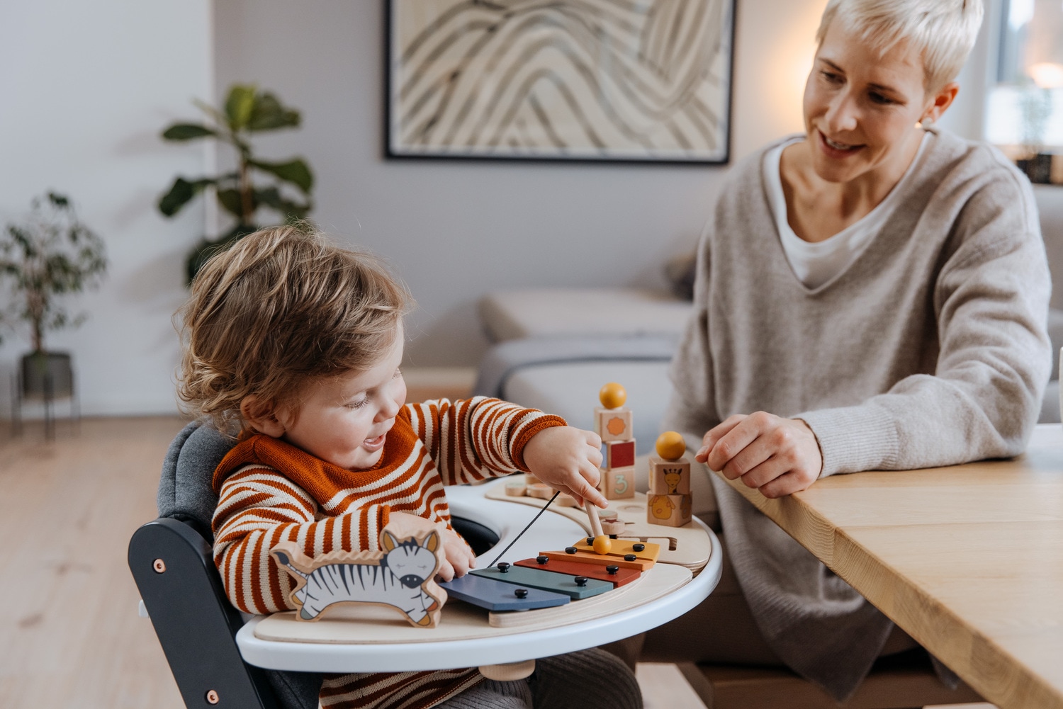 Hauck Hochstuhltablett »Alpha Play Tray, White«, aus recyceltem Material