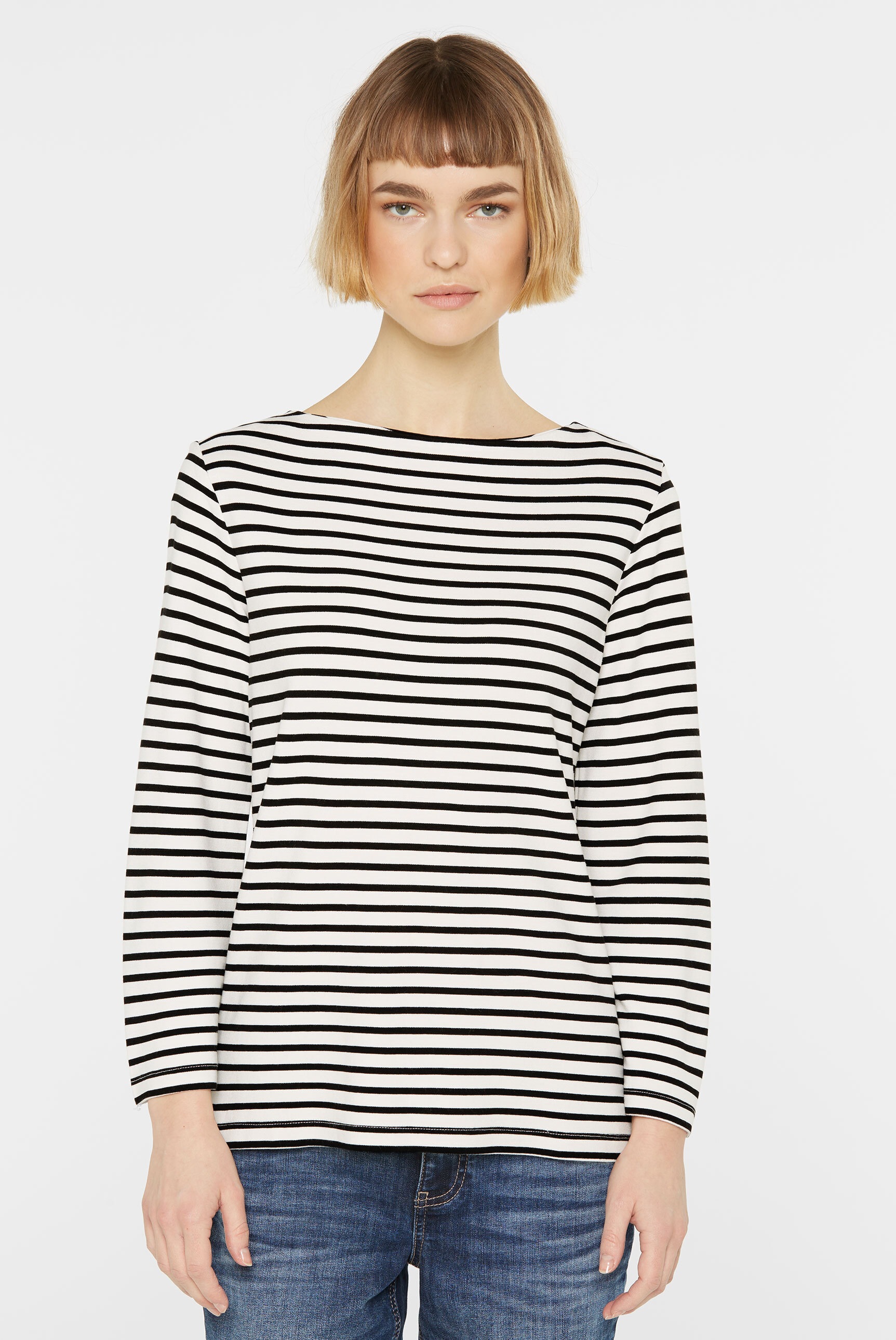 SENSES.THE LABEL 3/4-Arm-Shirt, mit verkürzten Ärmeln