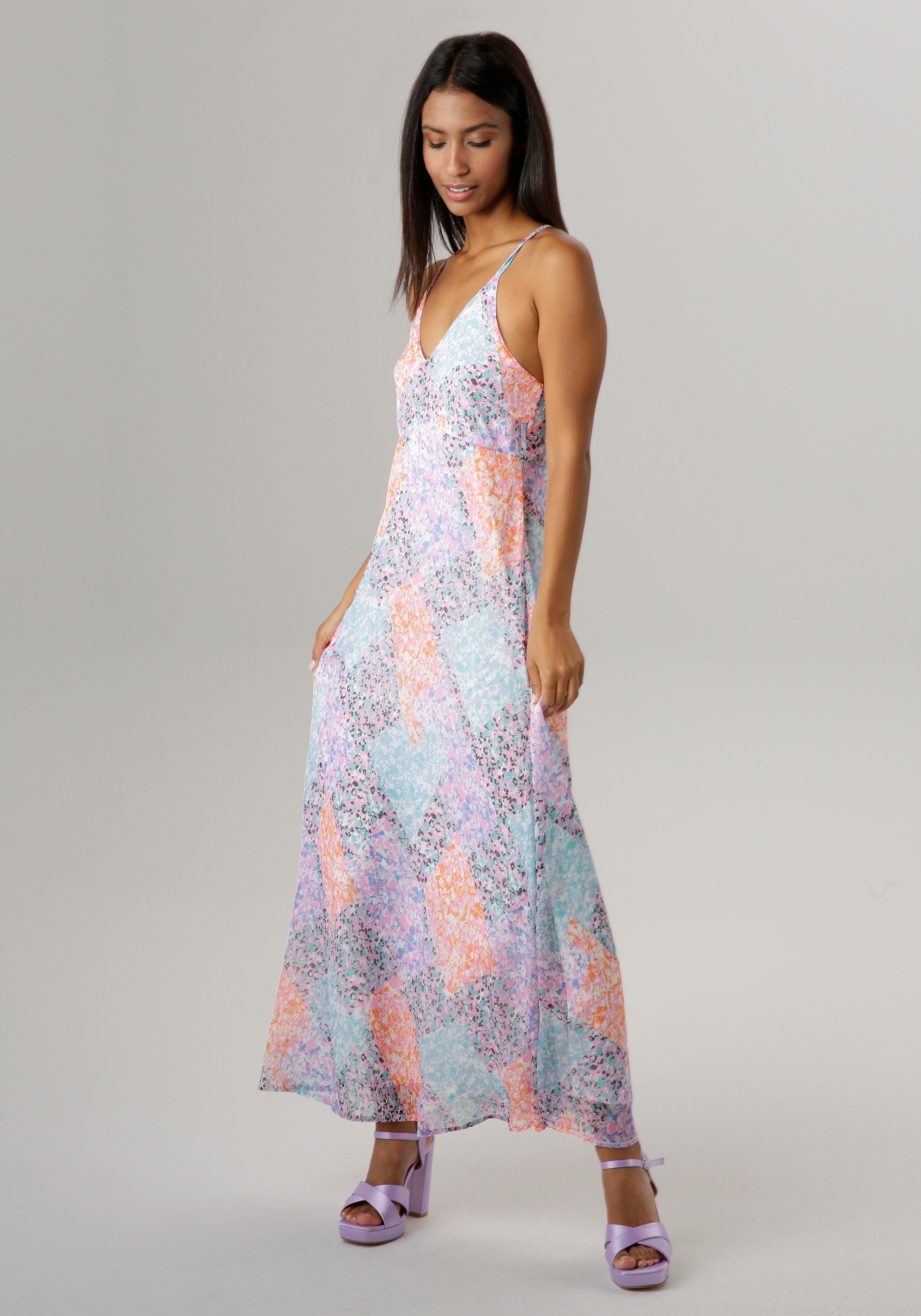 Aniston SELECTED Sommerkleid, mit Patchwork-Print - Jedes Teil ein Unikat - NEUE KOLLEKTION