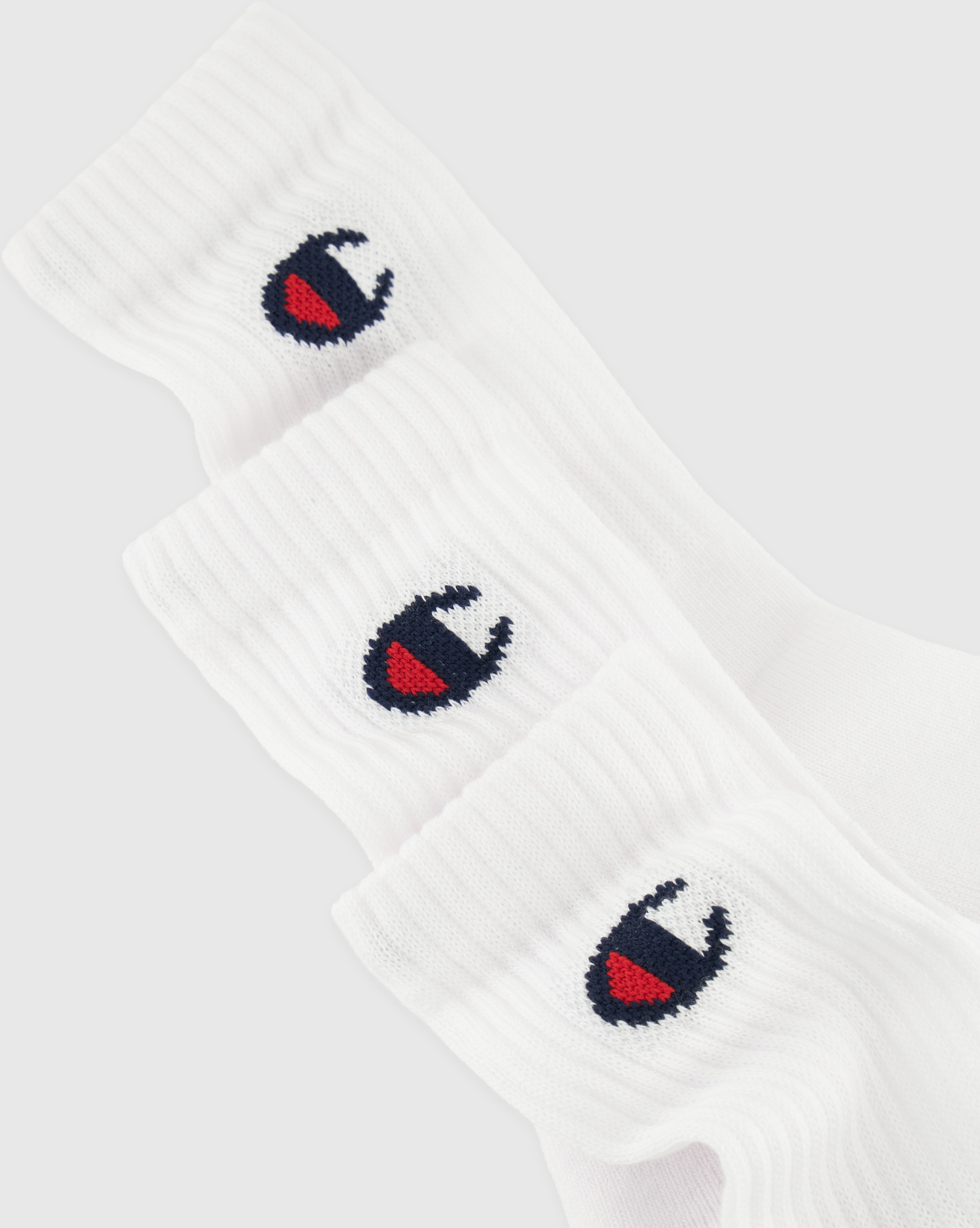 Champion Sportsocken »3 Pack Crew Socks« 3 Paar tlg. für Kinder, dreiteiliges Set, aus Baumwolle, Polyester und Elasthan