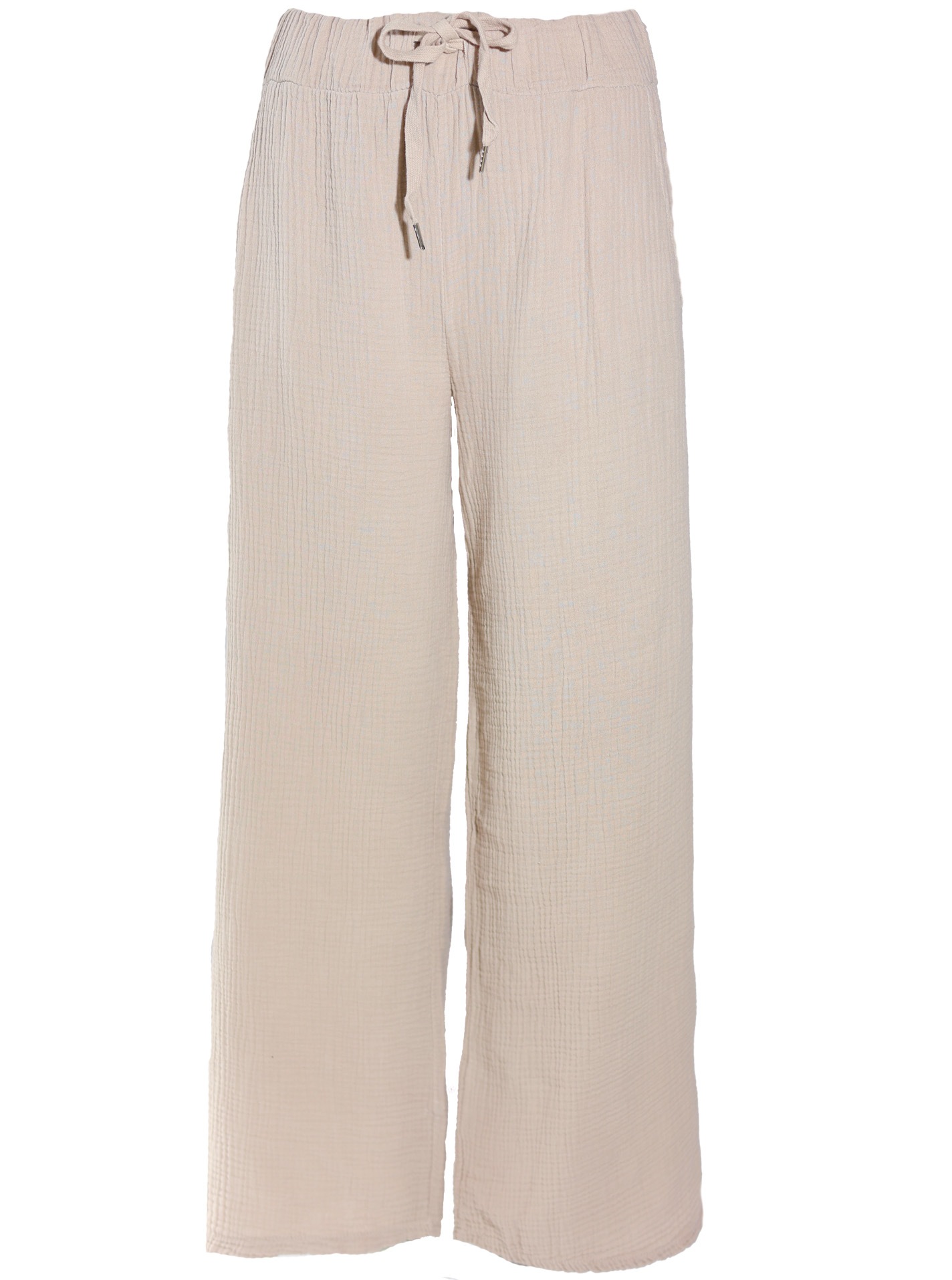 Zwillingsherz Stoffhose »"Musselin"«  mit Zugband, Eingriffstaschen und weitem Bein