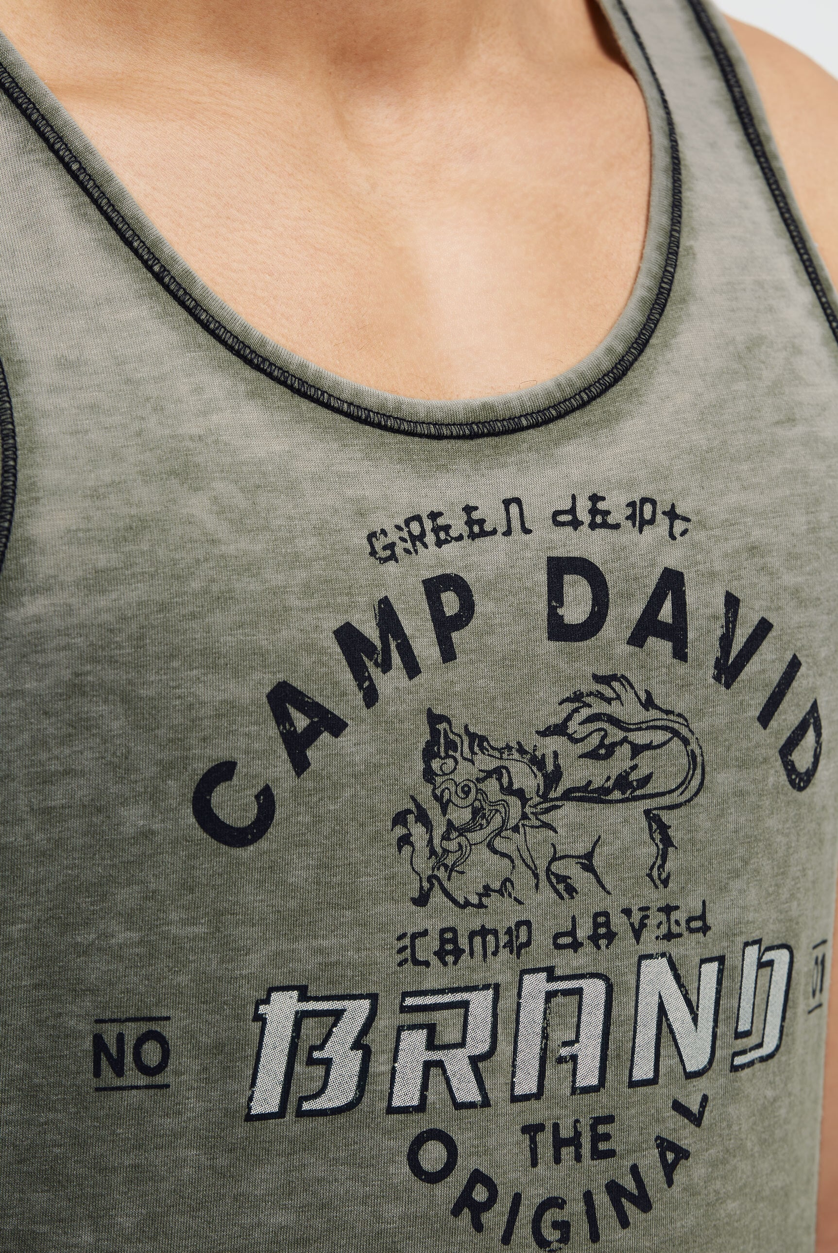 CAMP DAVID Tanktop in softer Haptik