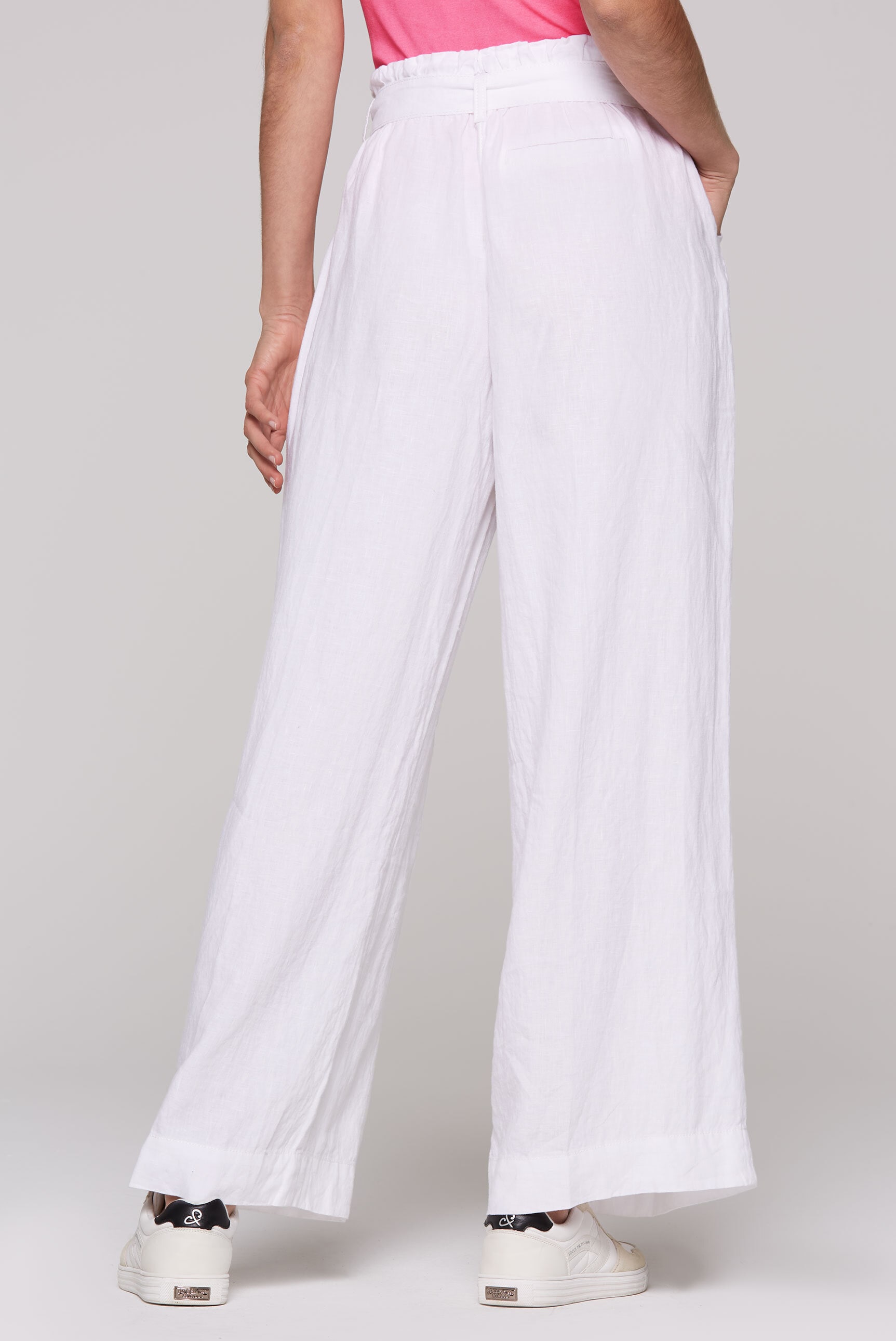SOCCX Leinenhose, mit aufgesetzten Taschen vorne