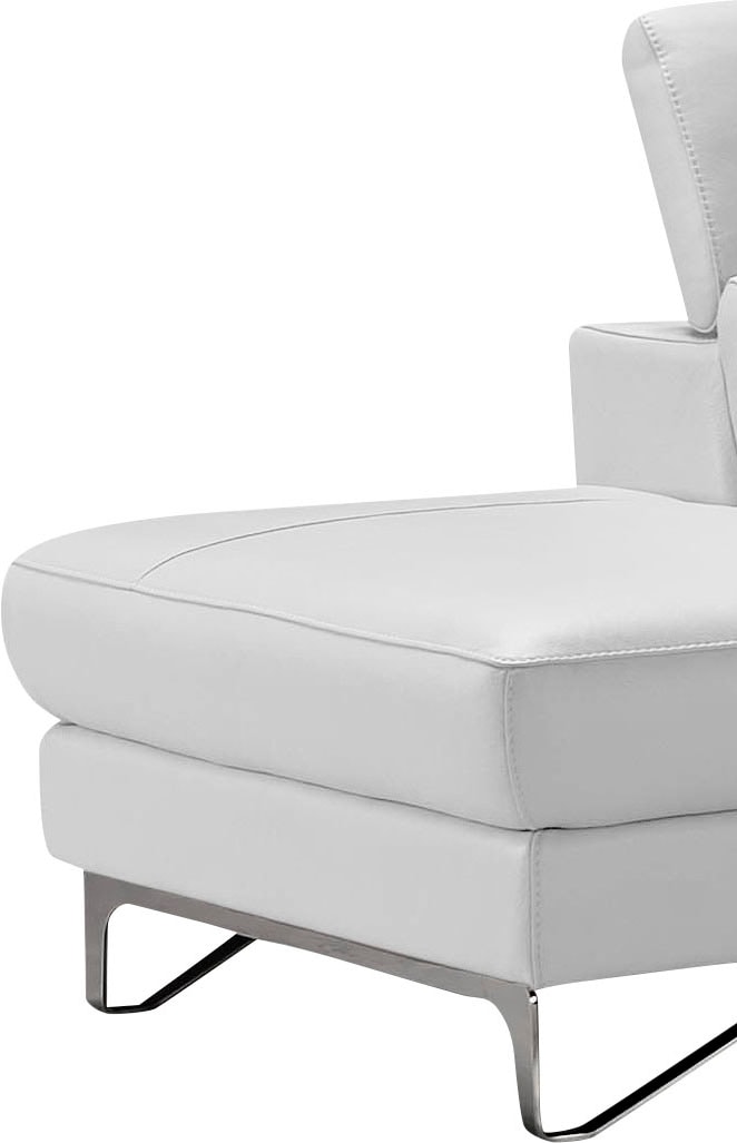 Egoitaliano Ottomane »Princess, elegantes Designsofa mit erstklassigem Sitzkomfort,«, inkl. verstellbarem Kopfteil und edle Designmetallfüße