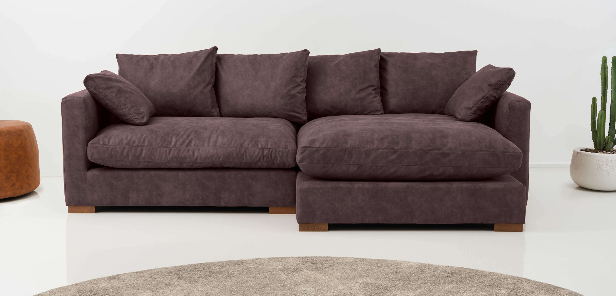Home affaire Ecksofa "Coray" Breite 266 cm, extra weich und kuschelig, mit günstig online kaufen